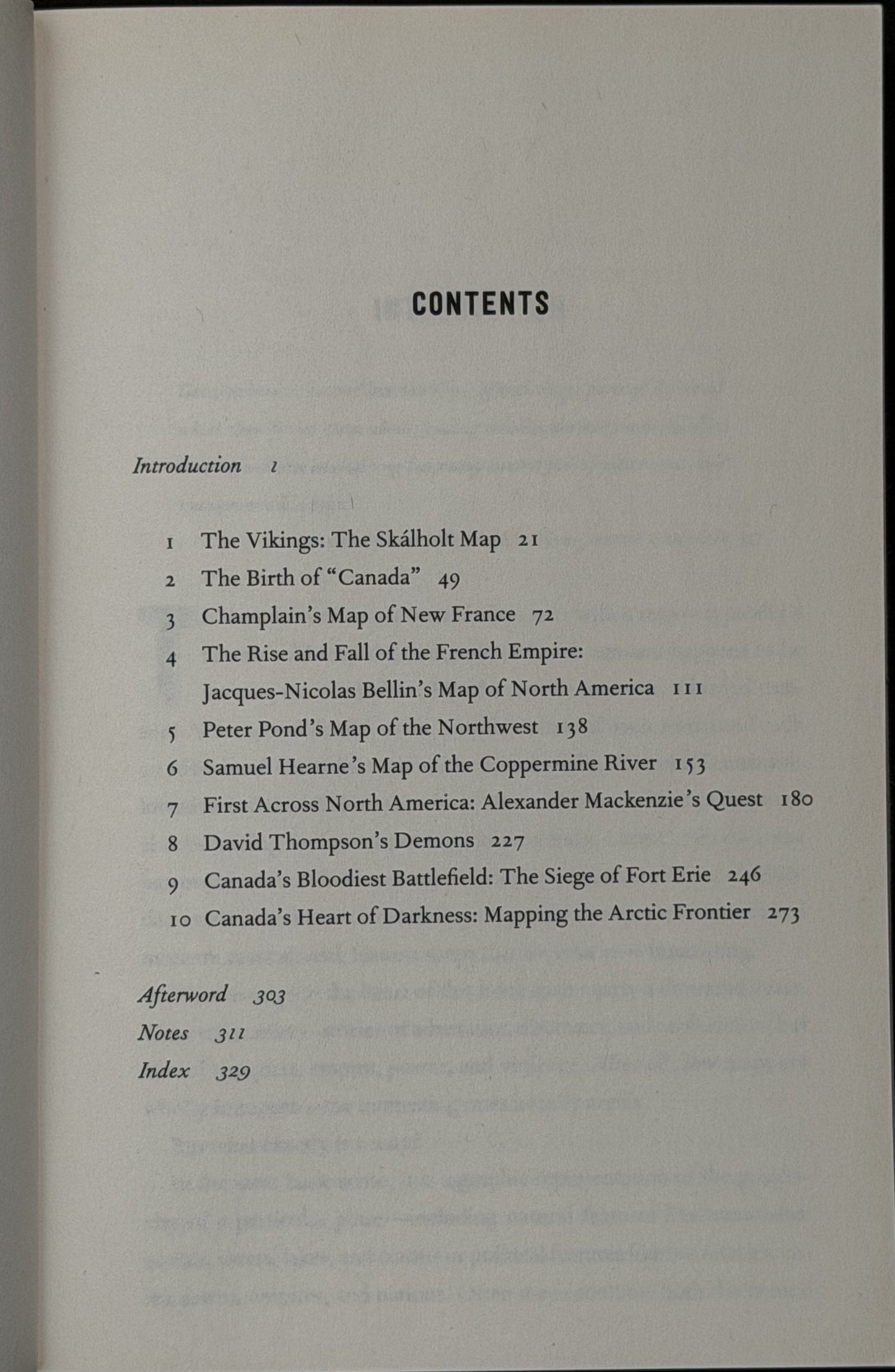 A History of Canada in Ten Maps by Adam Shoalts