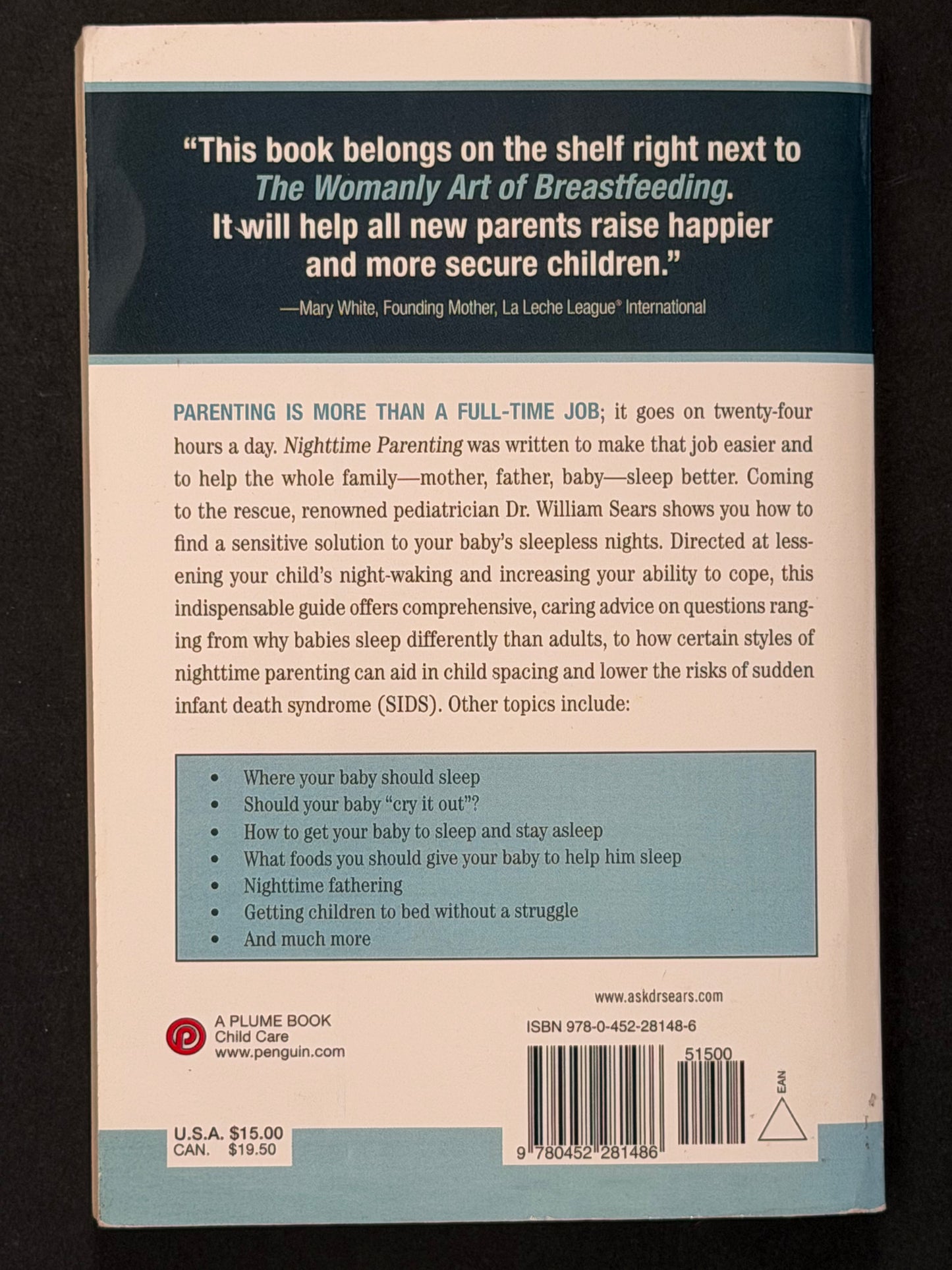 Nighttime Parenting by William Sears, M.D.