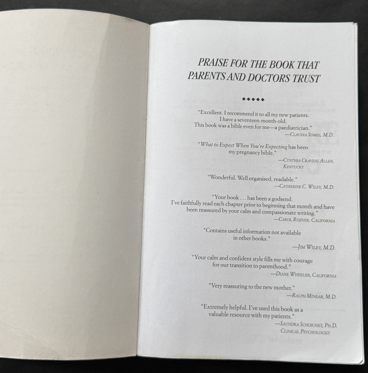 What to Expect When You're Expecting by Heidi Murkoff et al.