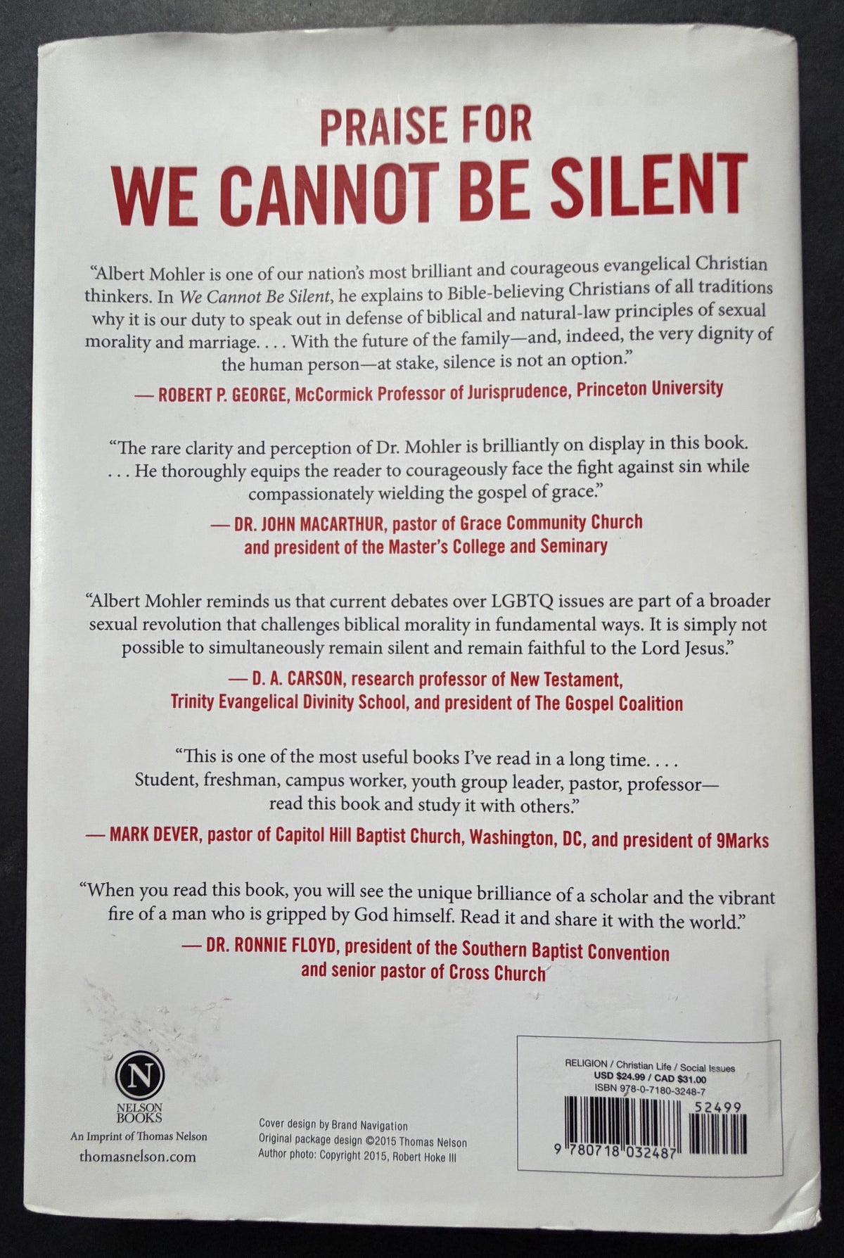 We Cannot be Silent by R. Albert Mohler, Jr.