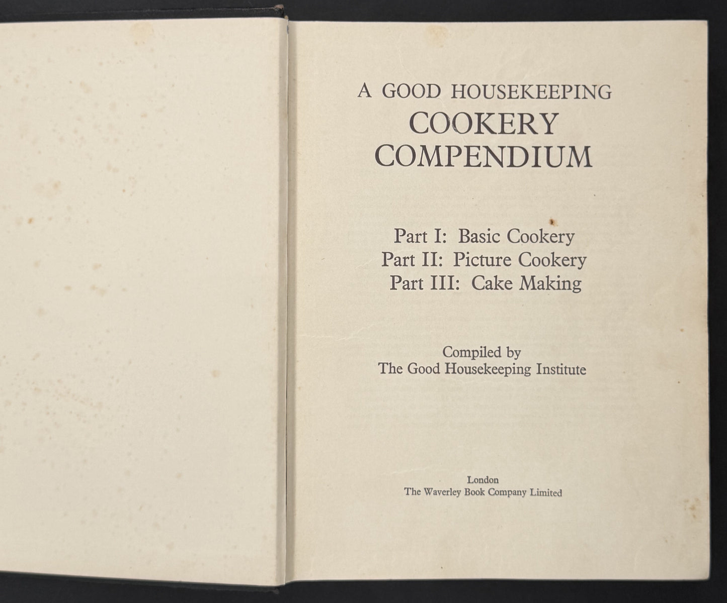 Good Housekeeping's Cookery Compendium by The Good Housekeeping Institute