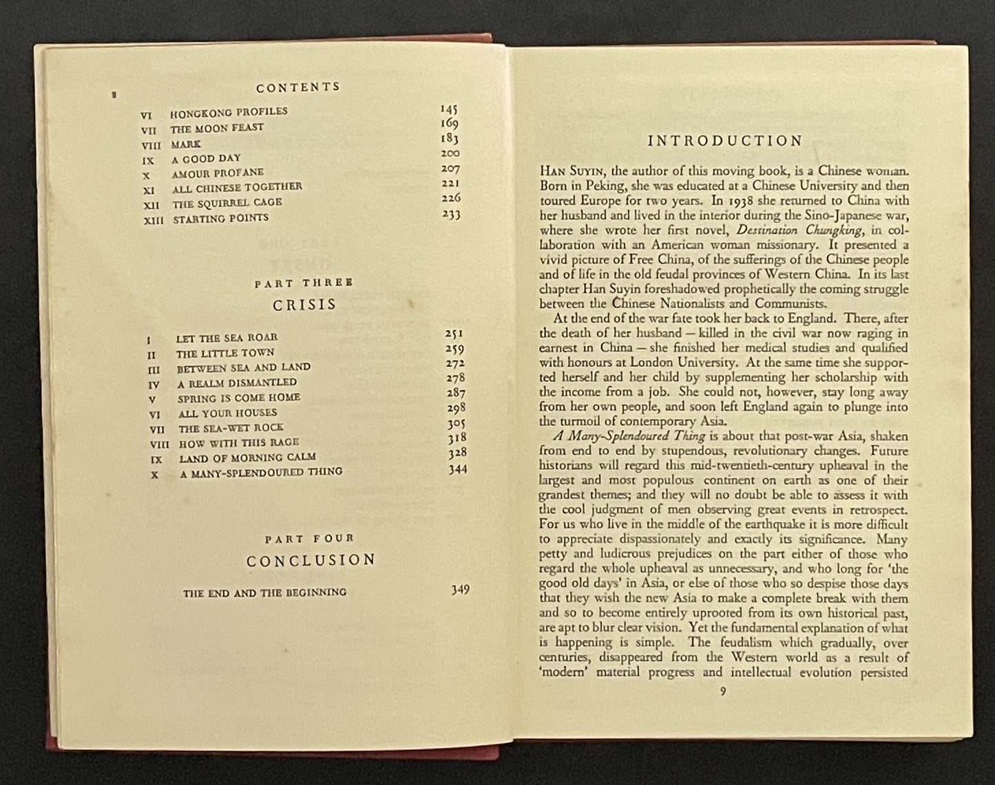 A Many-Splendoured Thing by Han Suyin