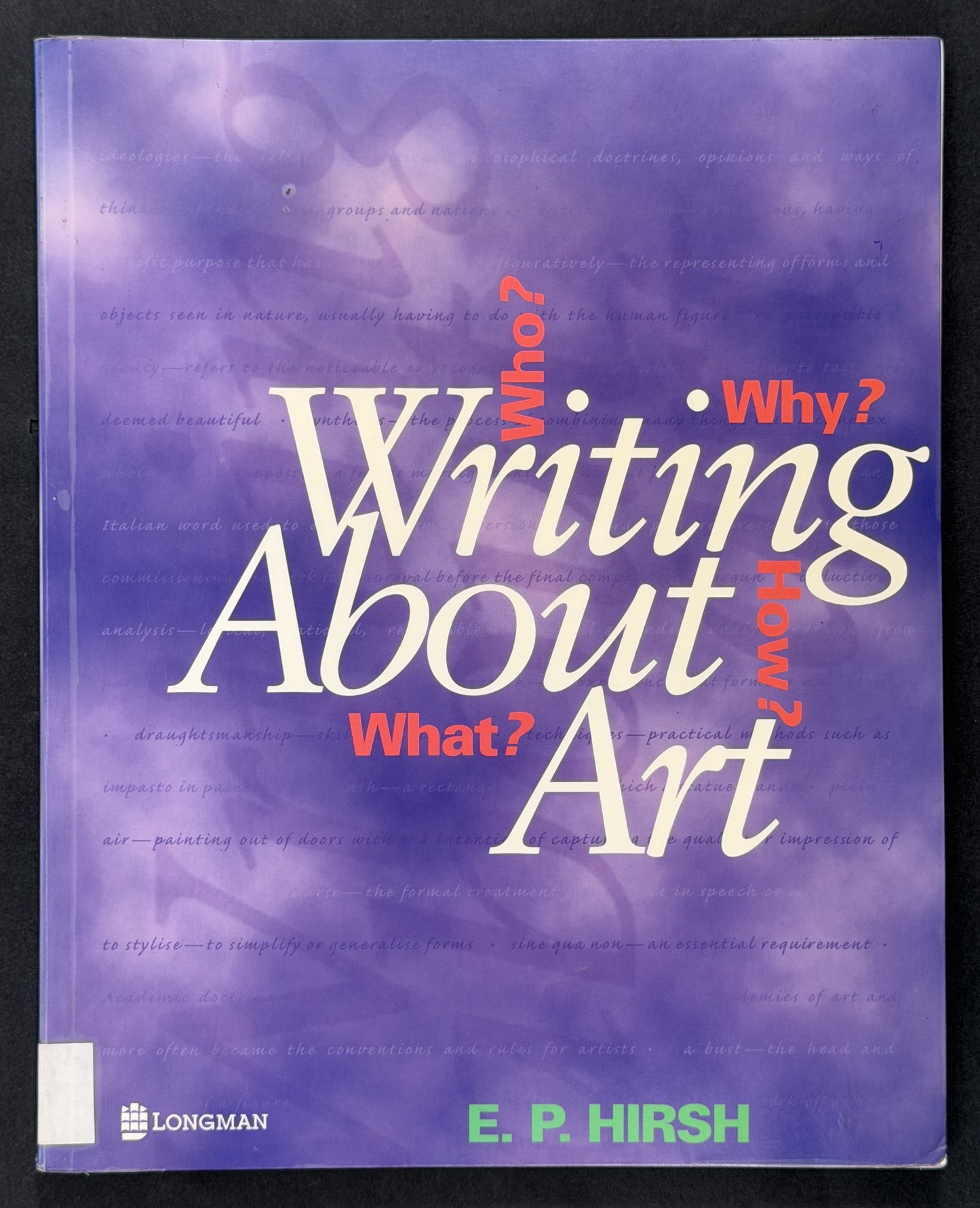 Writing About Art by E. P. Hirsh