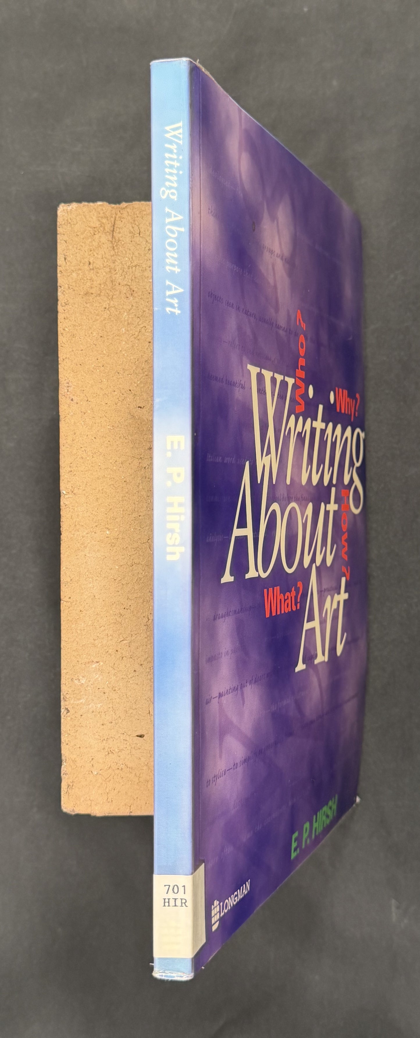 Writing About Art by E. P. Hirsh