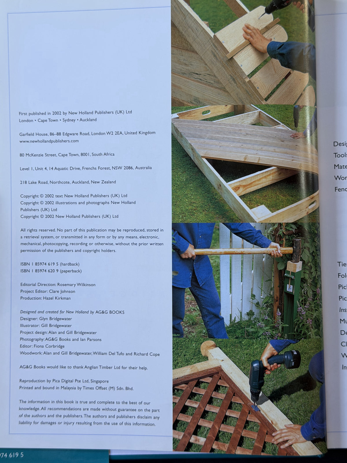 Woodwork for the Garden by Alan Bridgewater, Gill Bridgewater