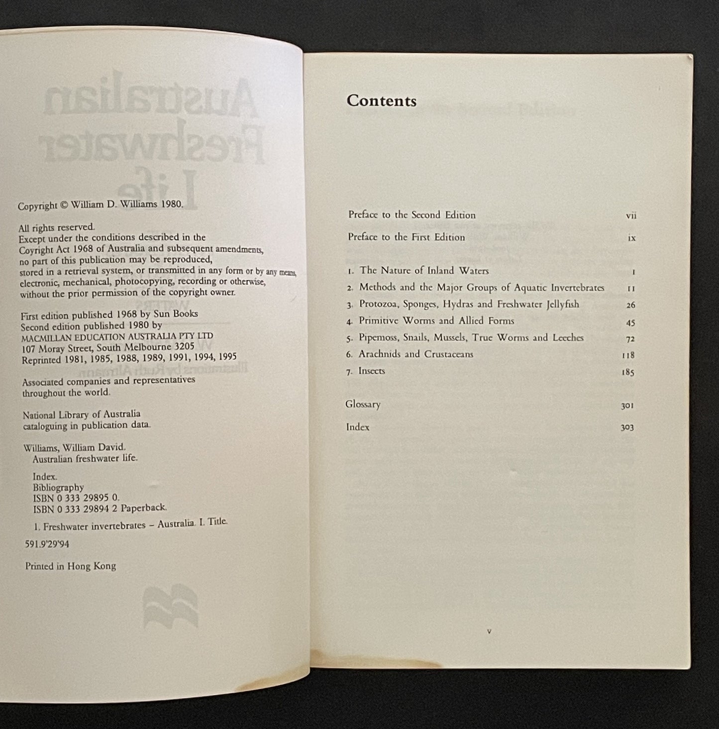 Australian Freshwater Life by William David Williams