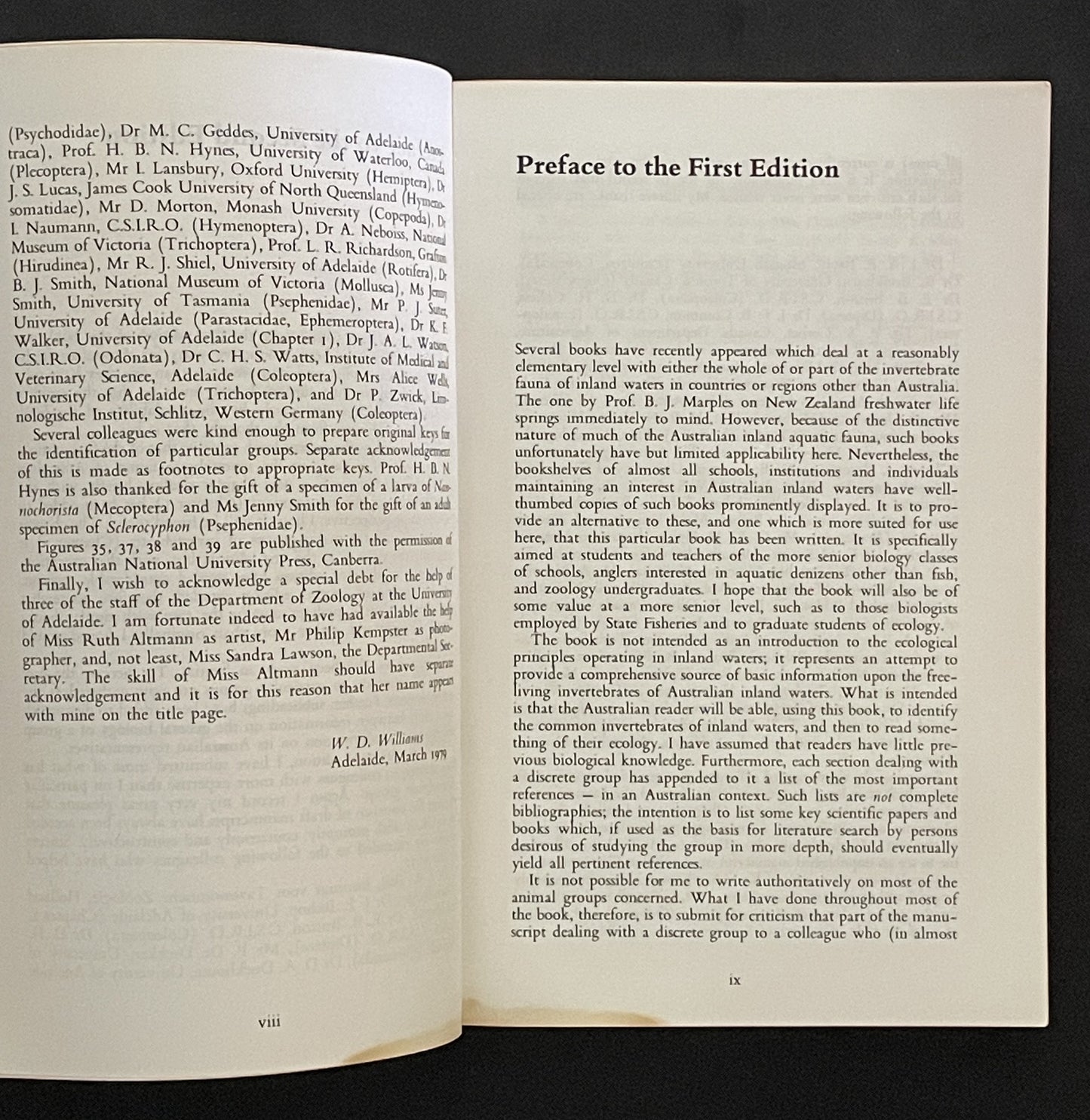 Australian Freshwater Life by William David Williams