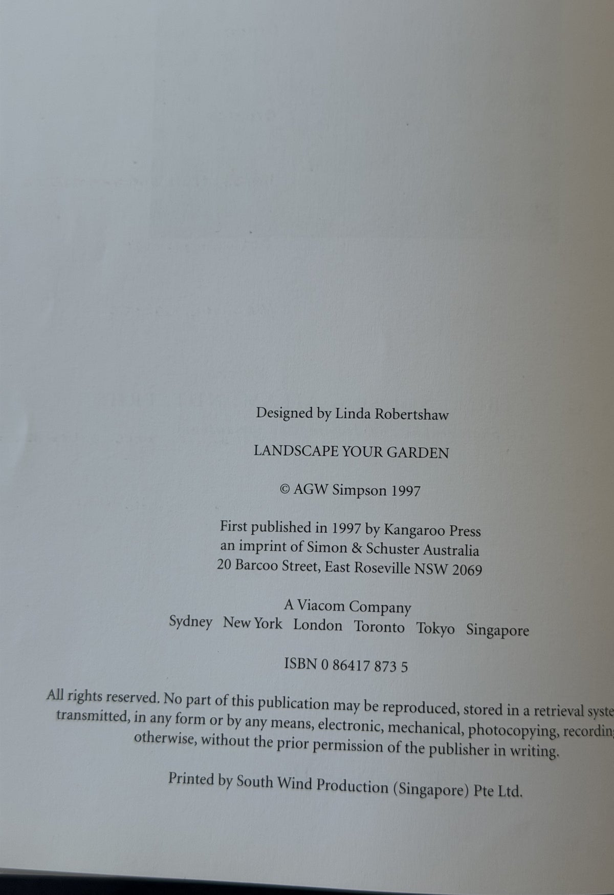 Landscape Your Garden by A. G. Simpson