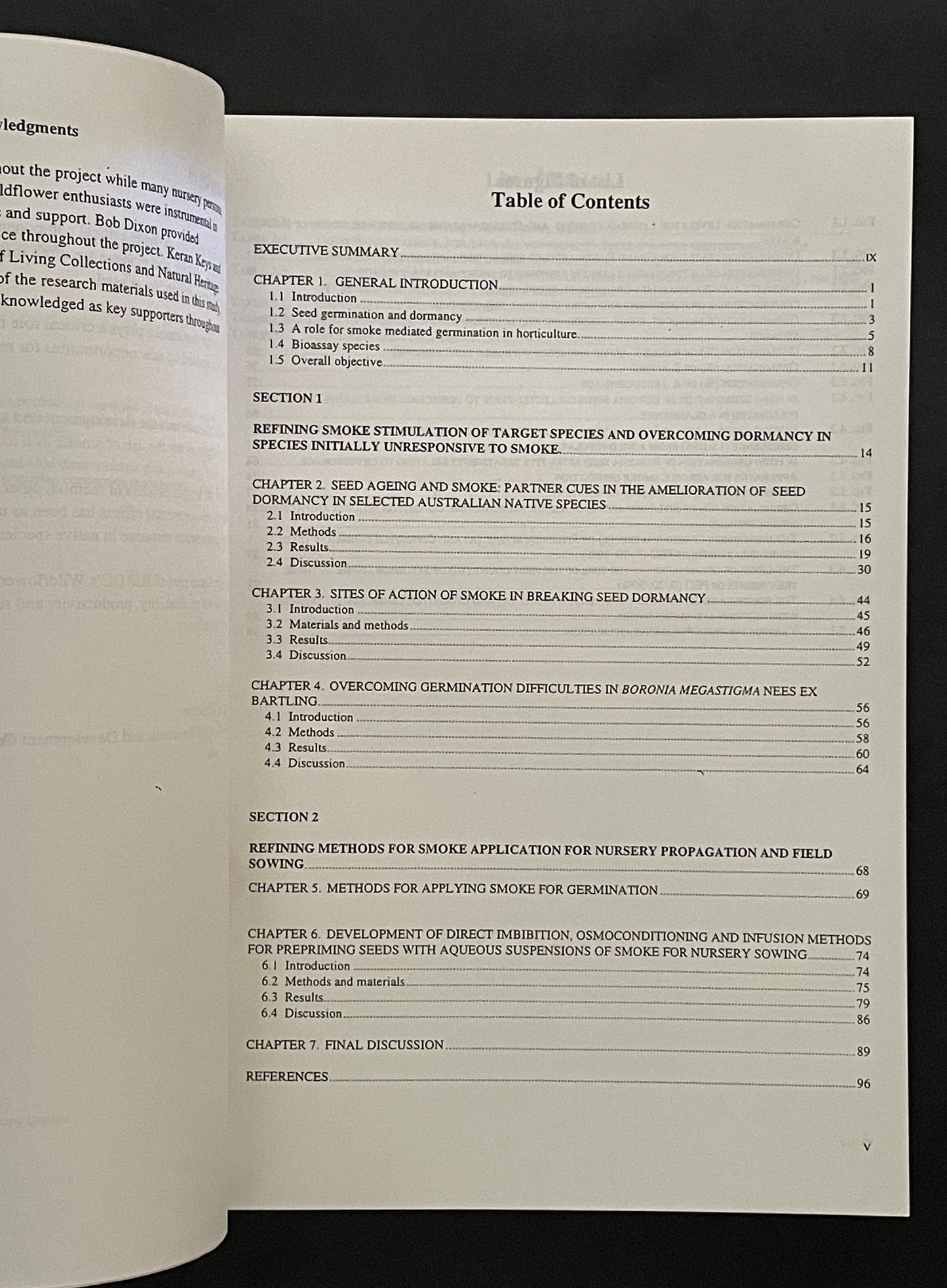 Smoke Germination of Australian Plants