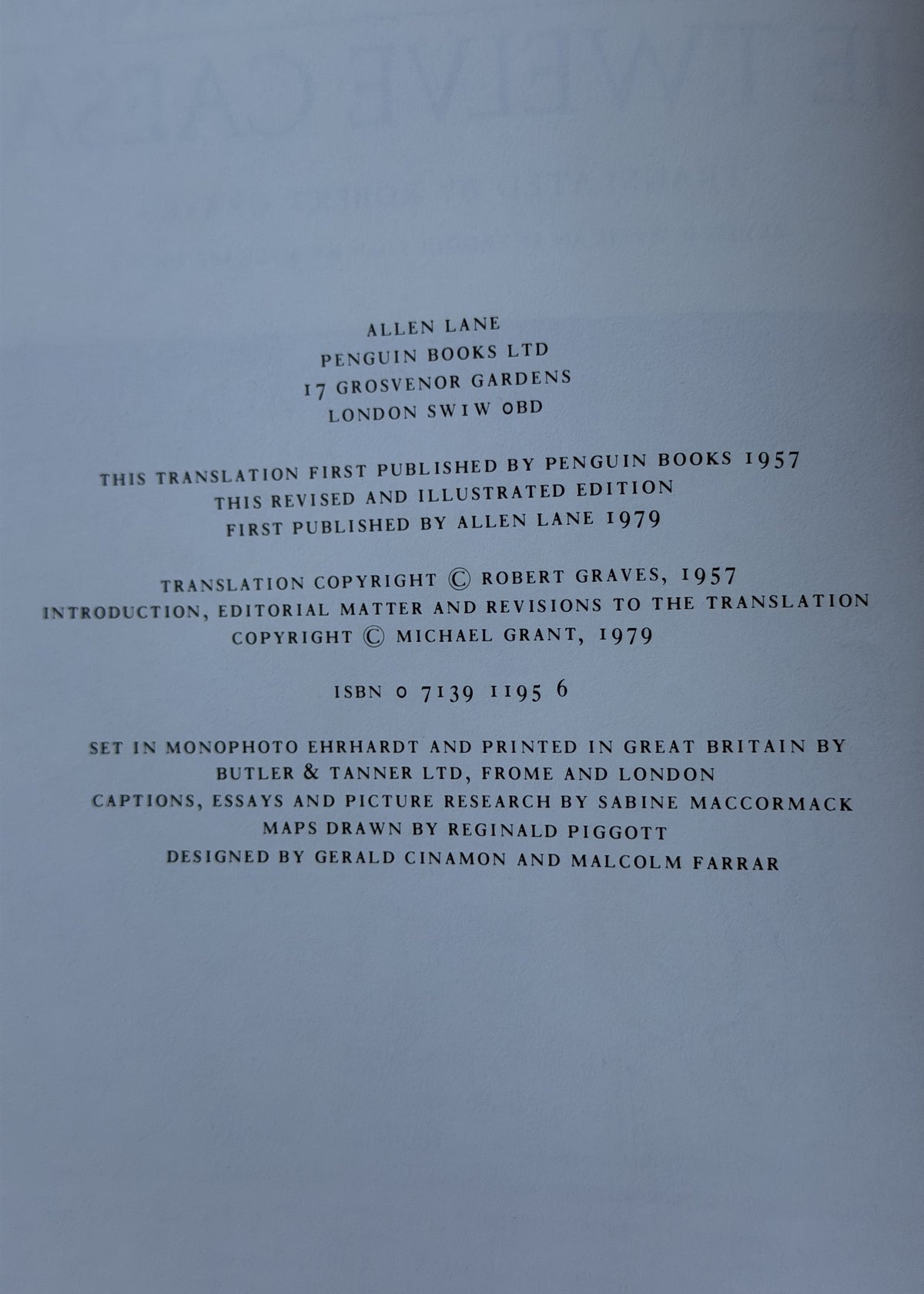The Twelve Caesars by Suetonius, Michael Grant