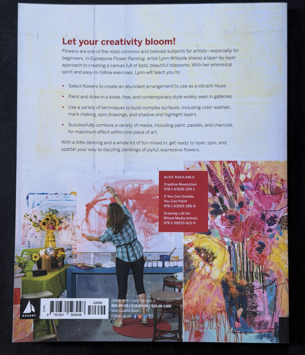 Expressive Flower Painting by Lynn Whipple