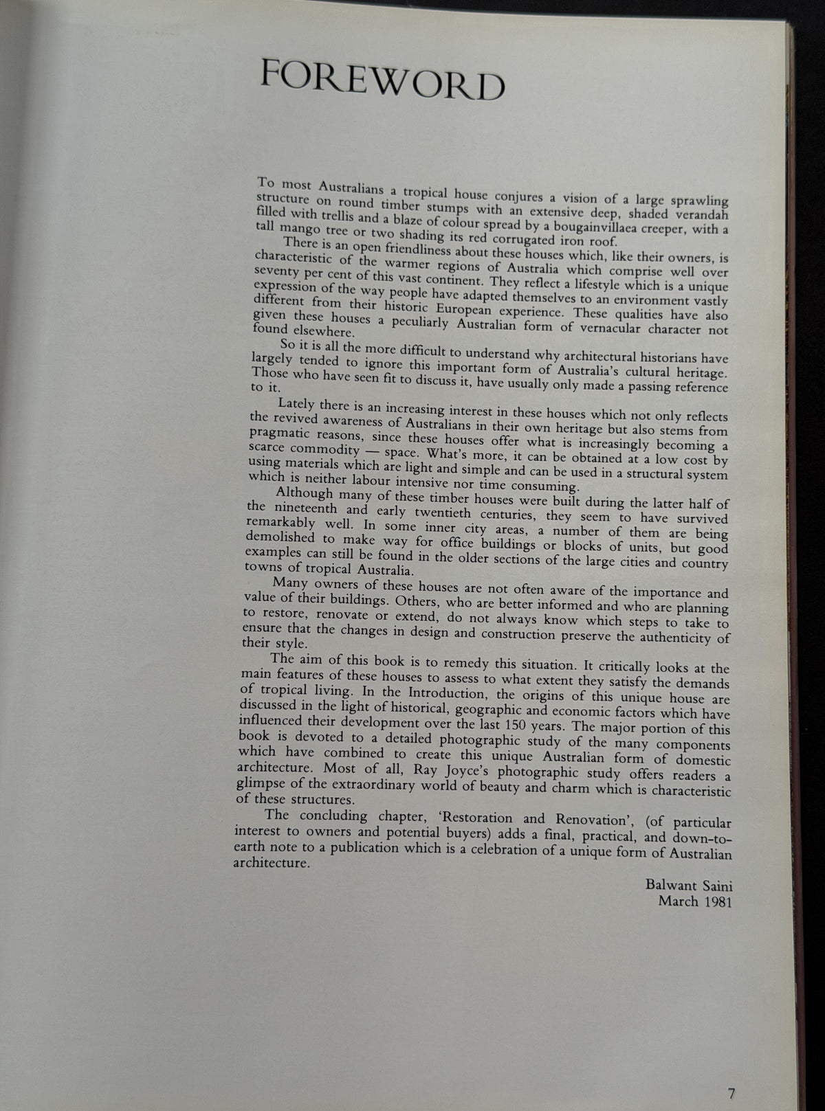 The Australian House by Balwant Singh Saini, Ray Joyce