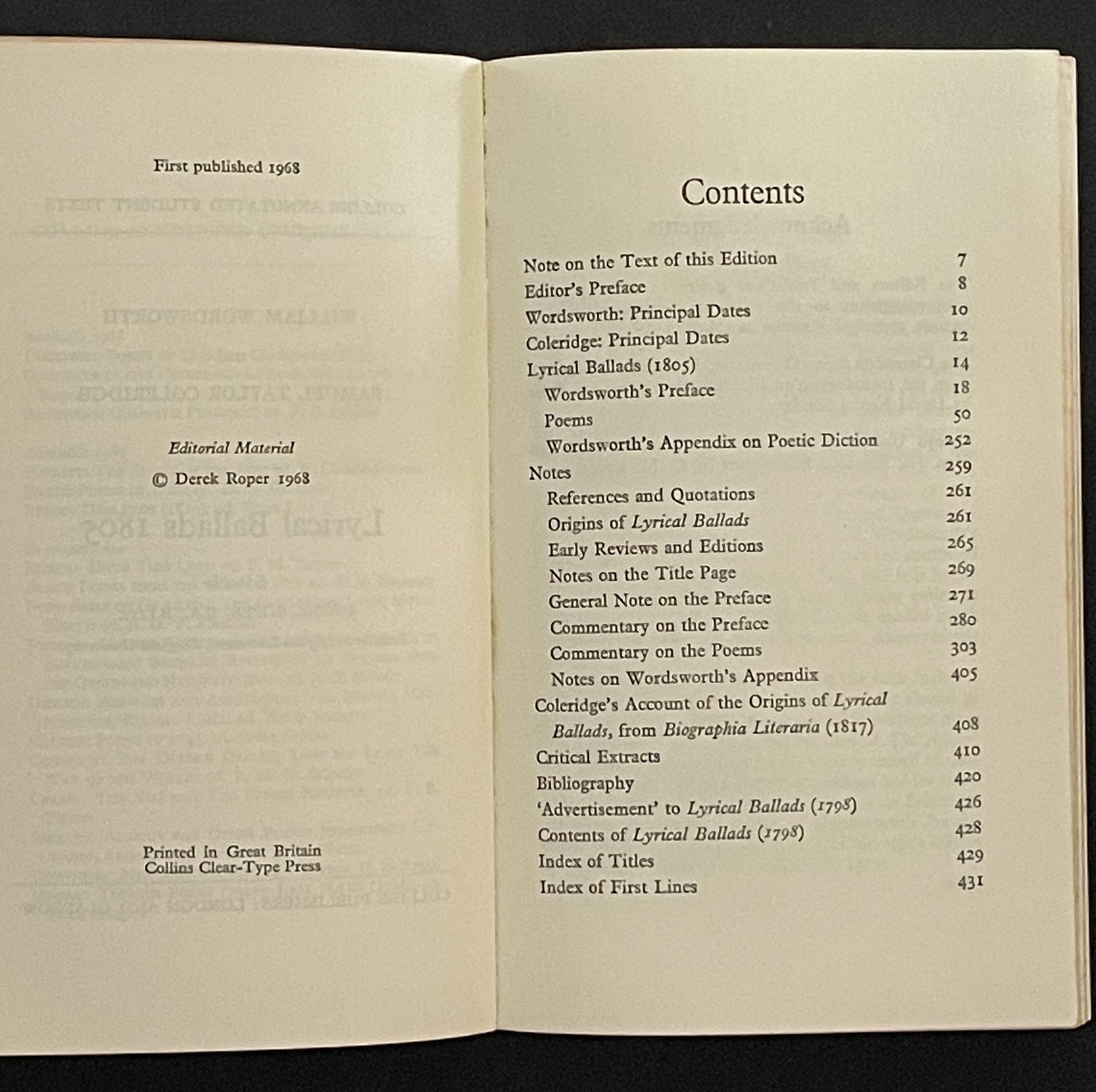 Lyrical Ballads by Wordsworth & Coleridge