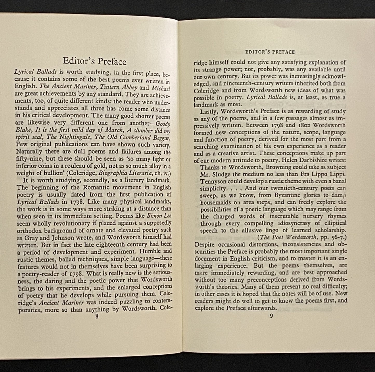 Lyrical Ballads by Wordsworth & Coleridge