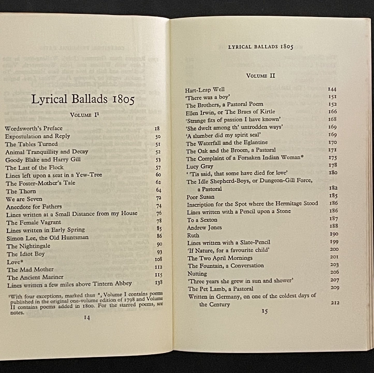 Lyrical Ballads by Wordsworth & Coleridge