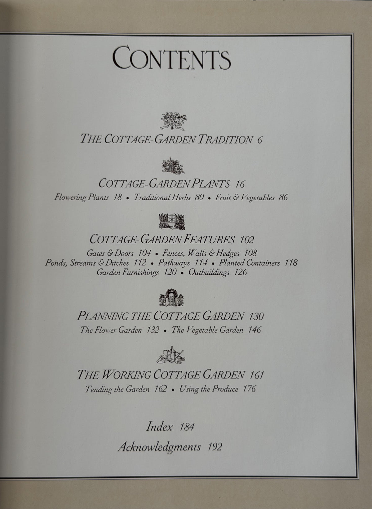 The Cottage Garden by Christopher Lloyd, Richard Bird