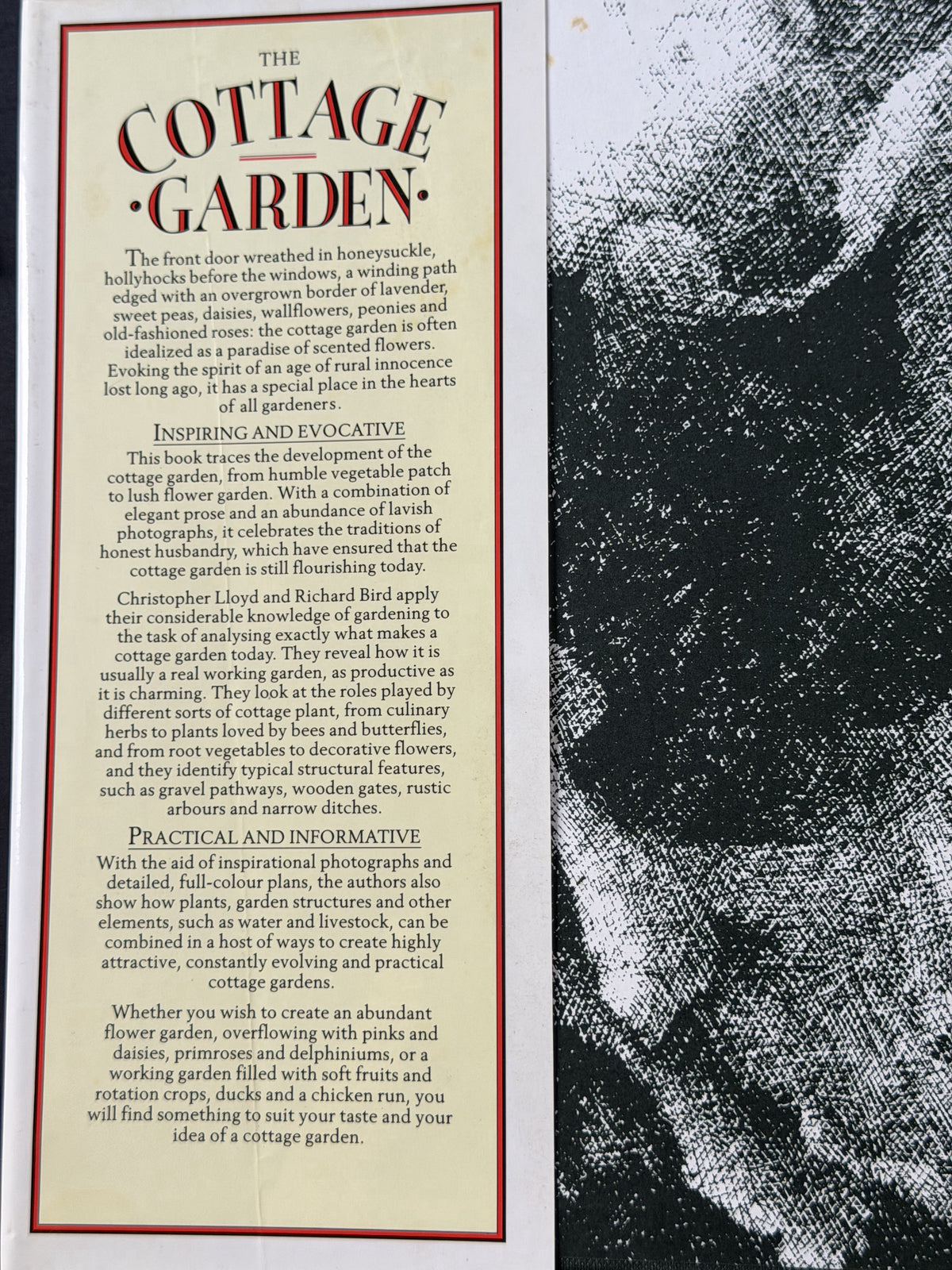The Cottage Garden by Christopher Lloyd, Richard Bird
