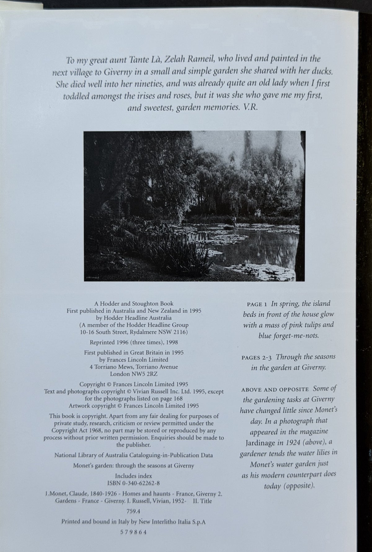 Monet's Garden by Vivian Russell