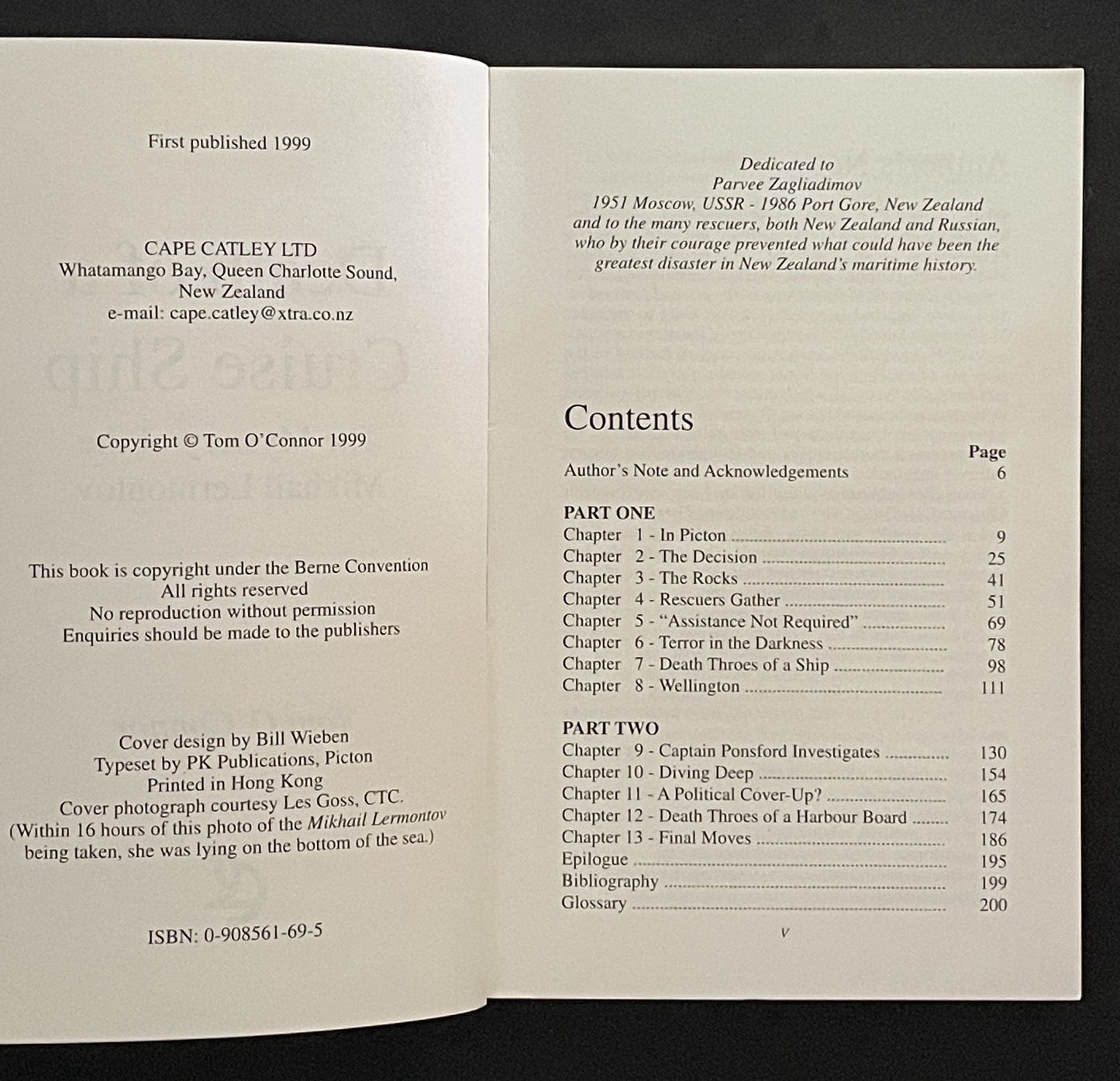 Death of a Cruise Ship by Tom O'Connor