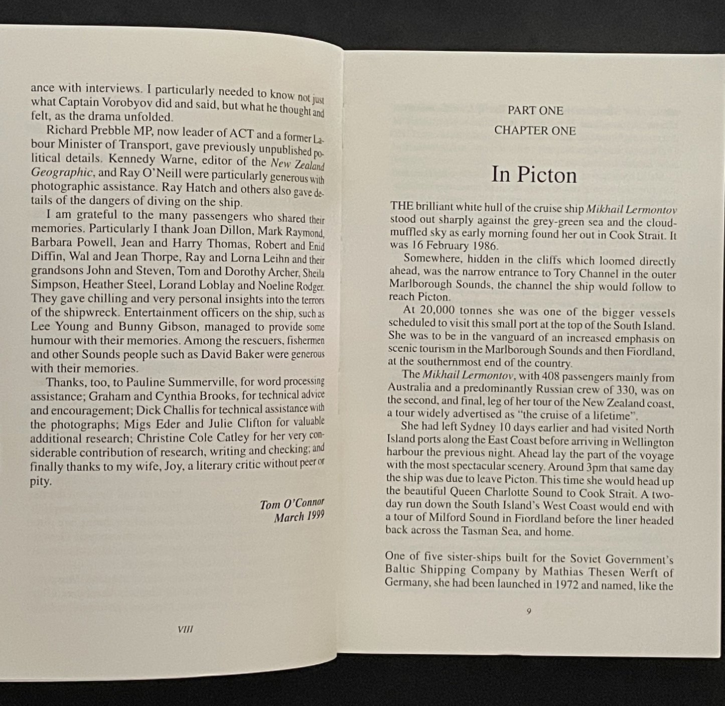 Death of a Cruise Ship by Tom O'Connor