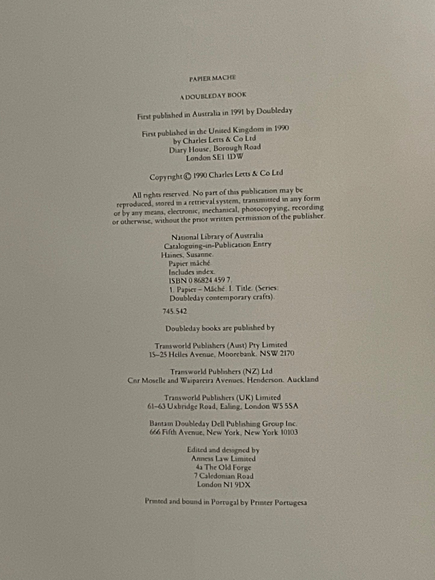 Papier Mâché by Susanne Haines