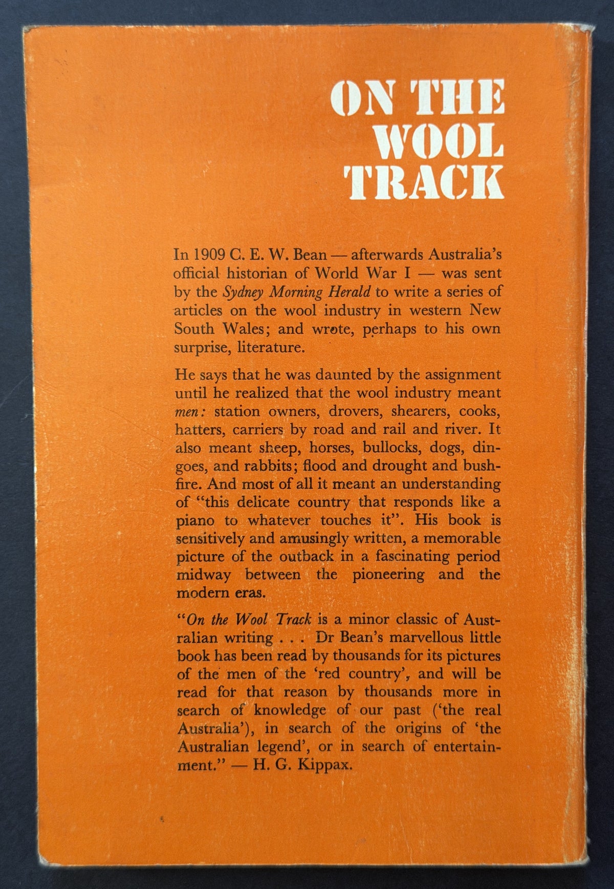 On the Wool Track by C. E. W. Bean