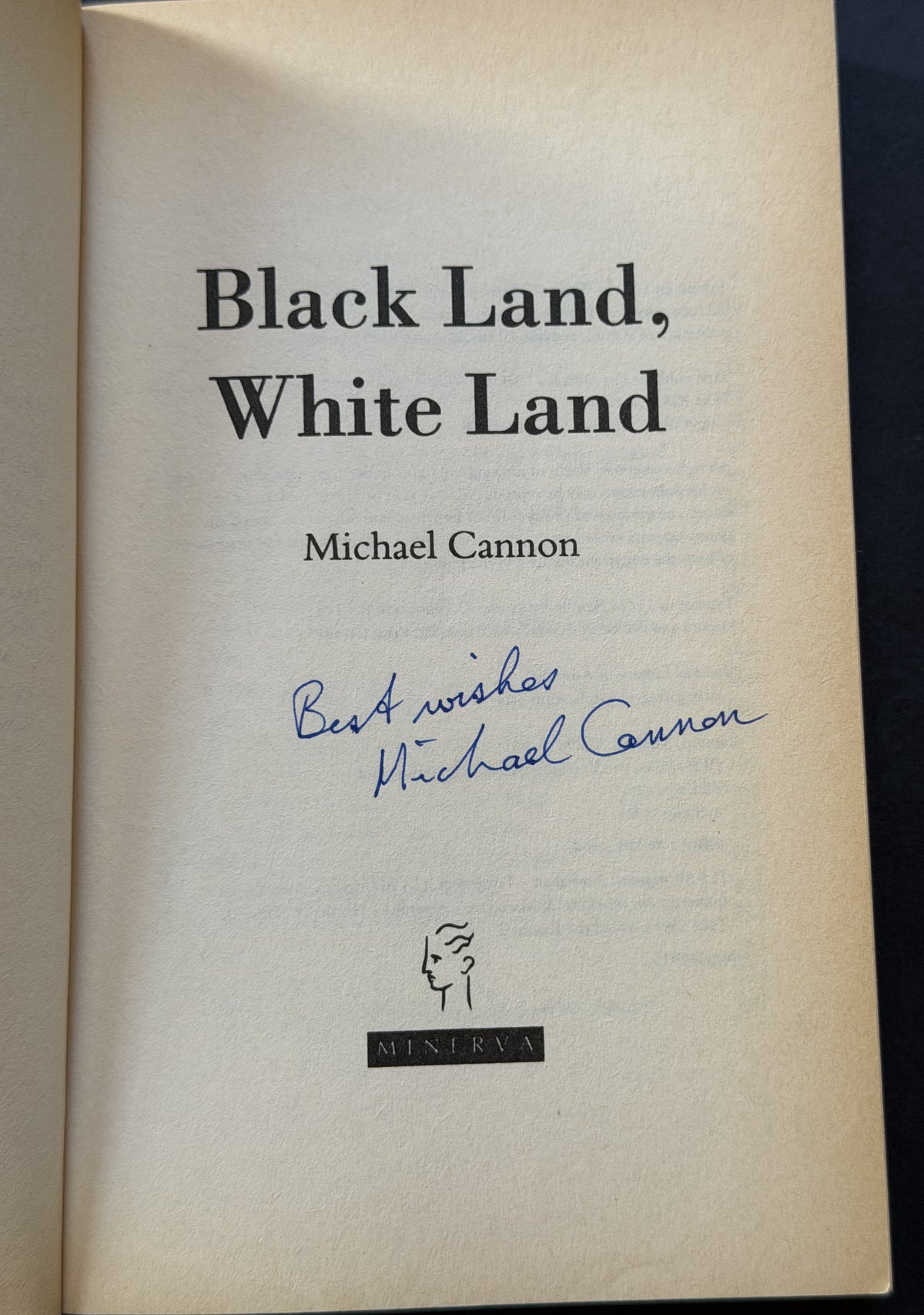 Black Land, White Land by Michael Cannon