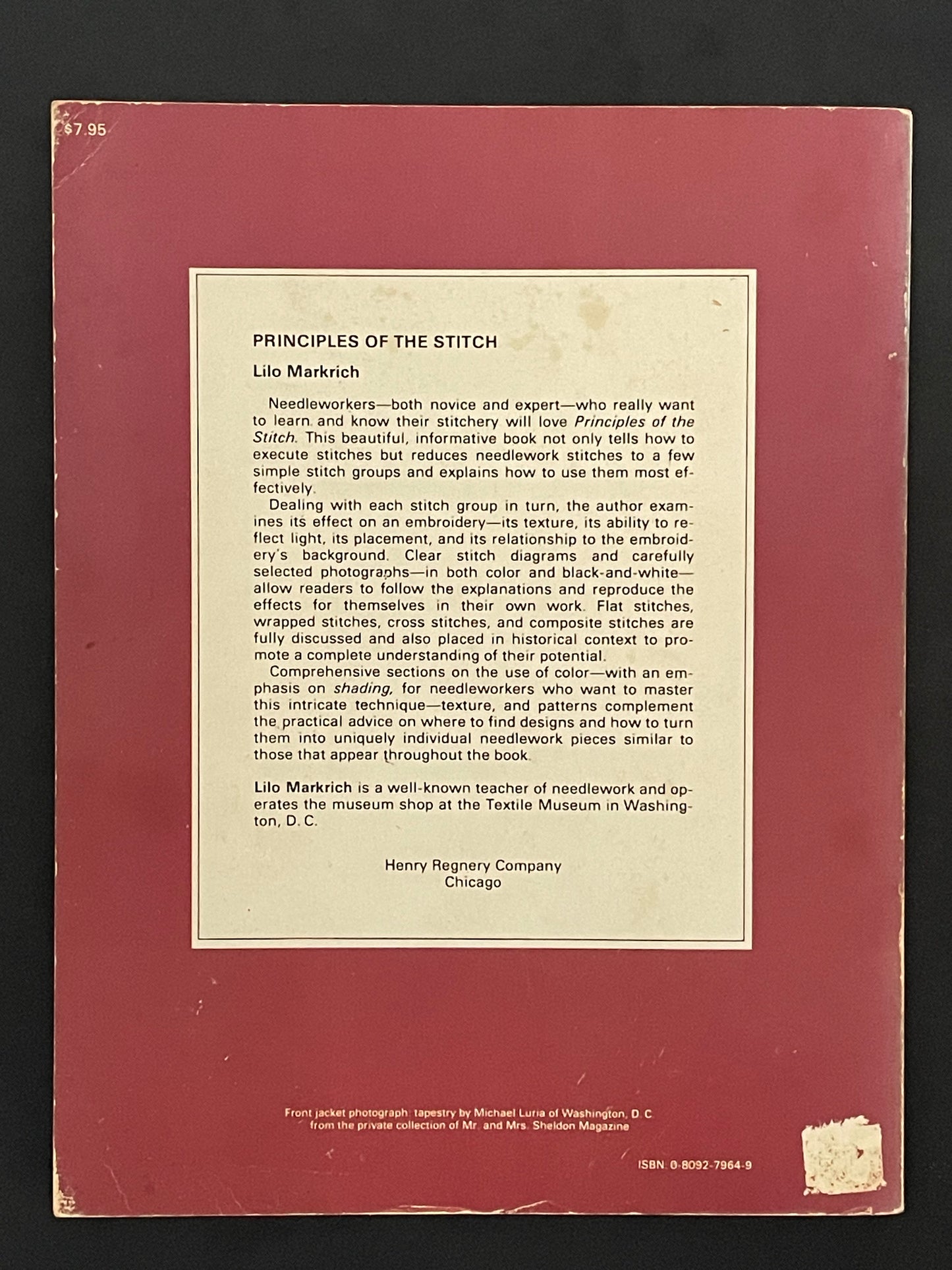 Principles of the Stitch by Lilo Markrich