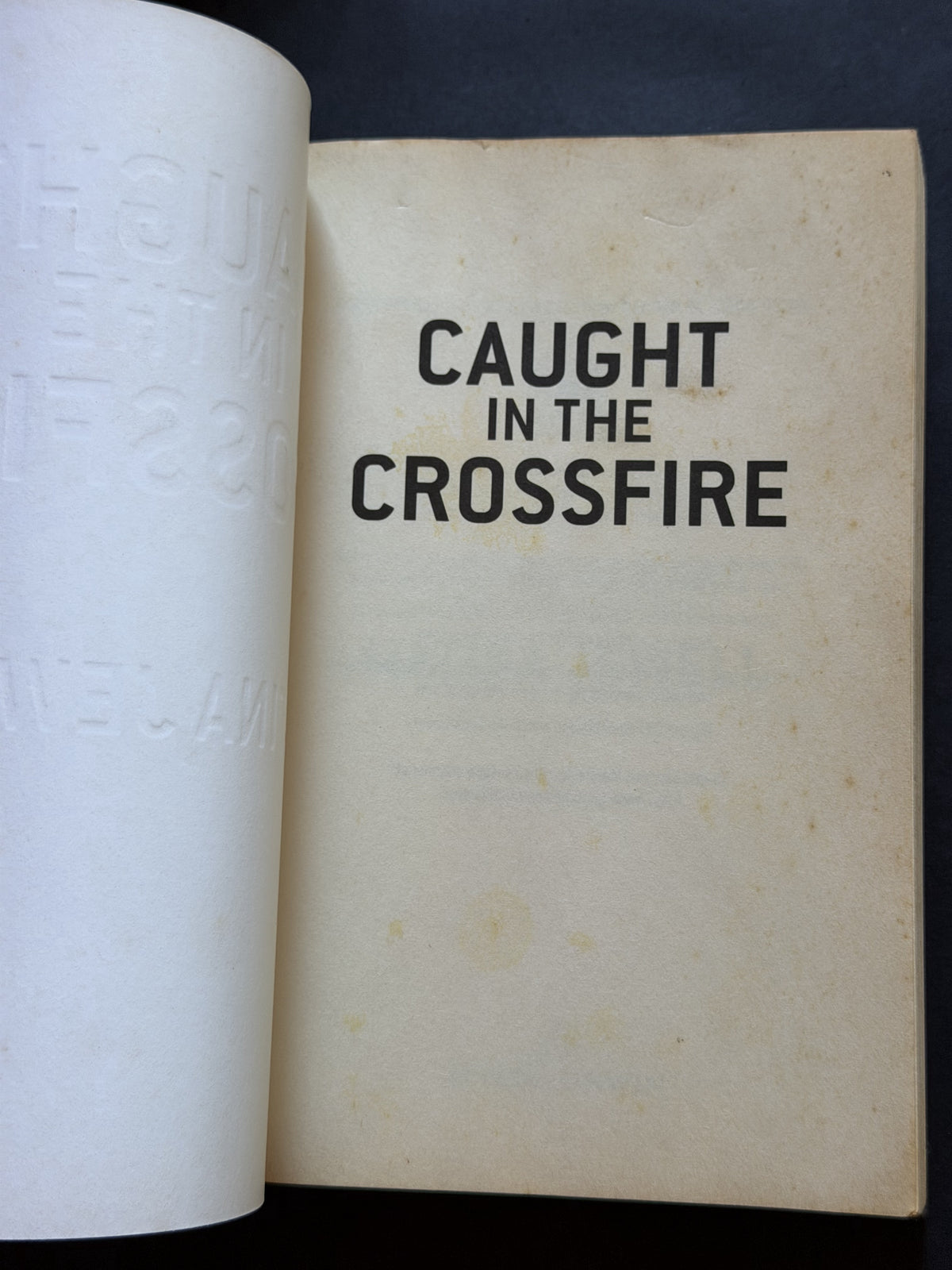 Caught in the Crossfire by Matina Jewell