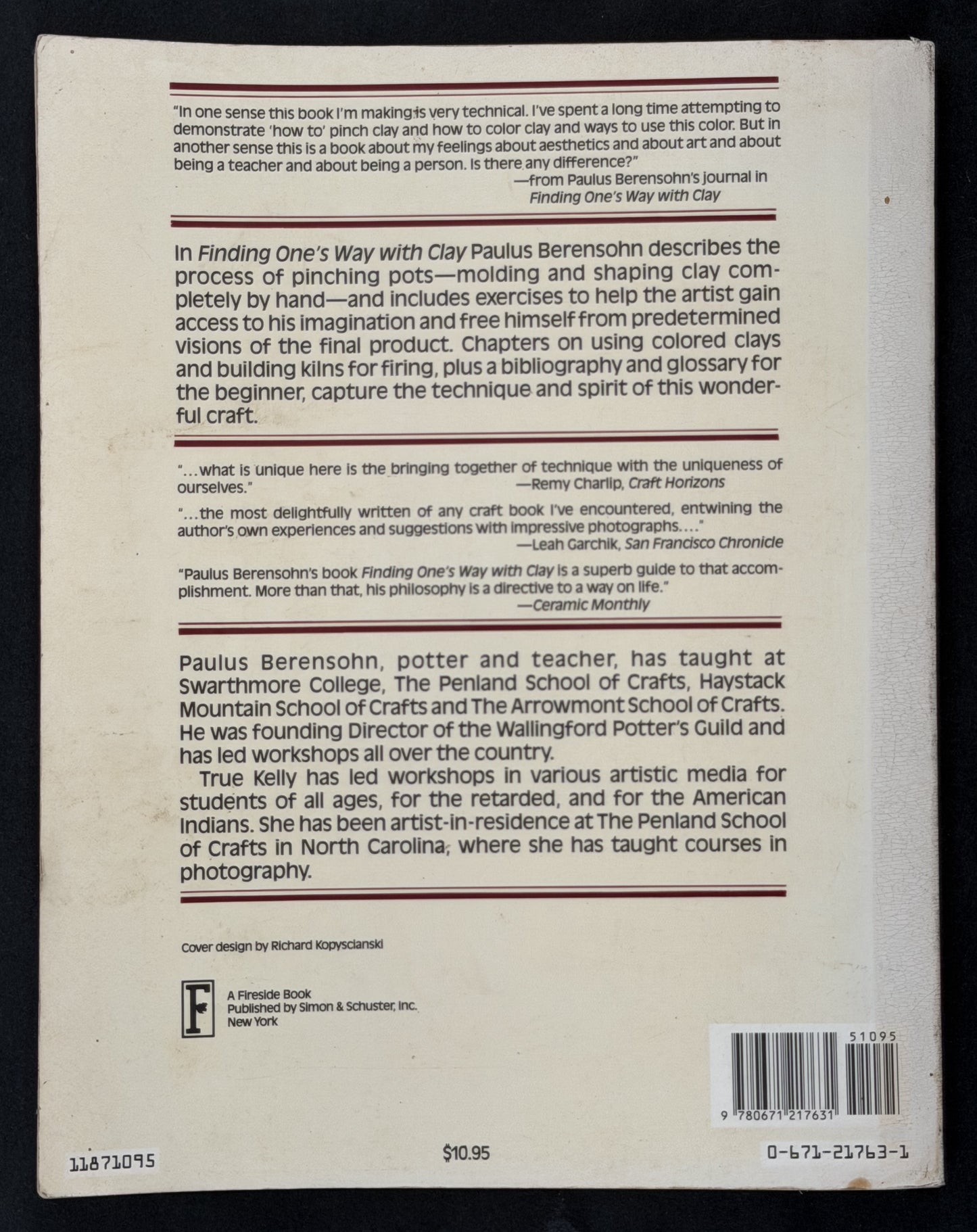 Finding One's Way with Clay by Paulus Berensohn