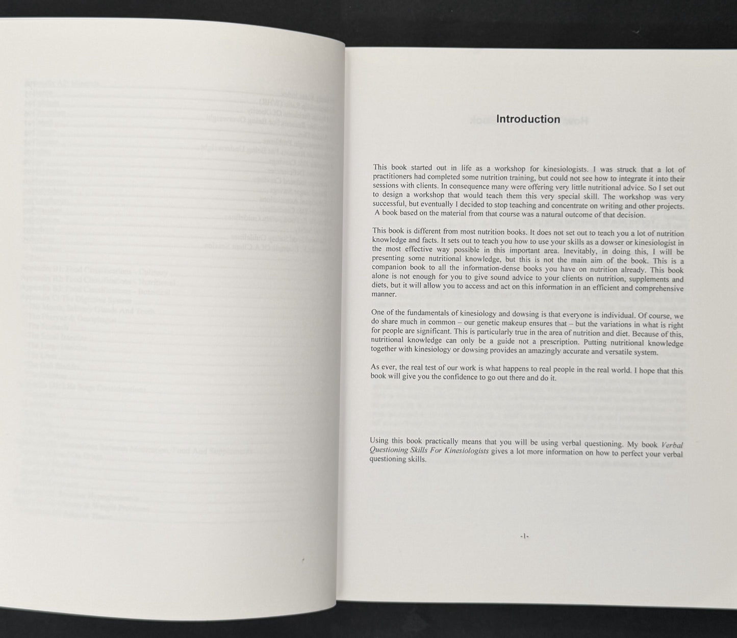 Nutritional Testing for Kinesiologists and Dowsers by Jane A. Thurnell-Read
