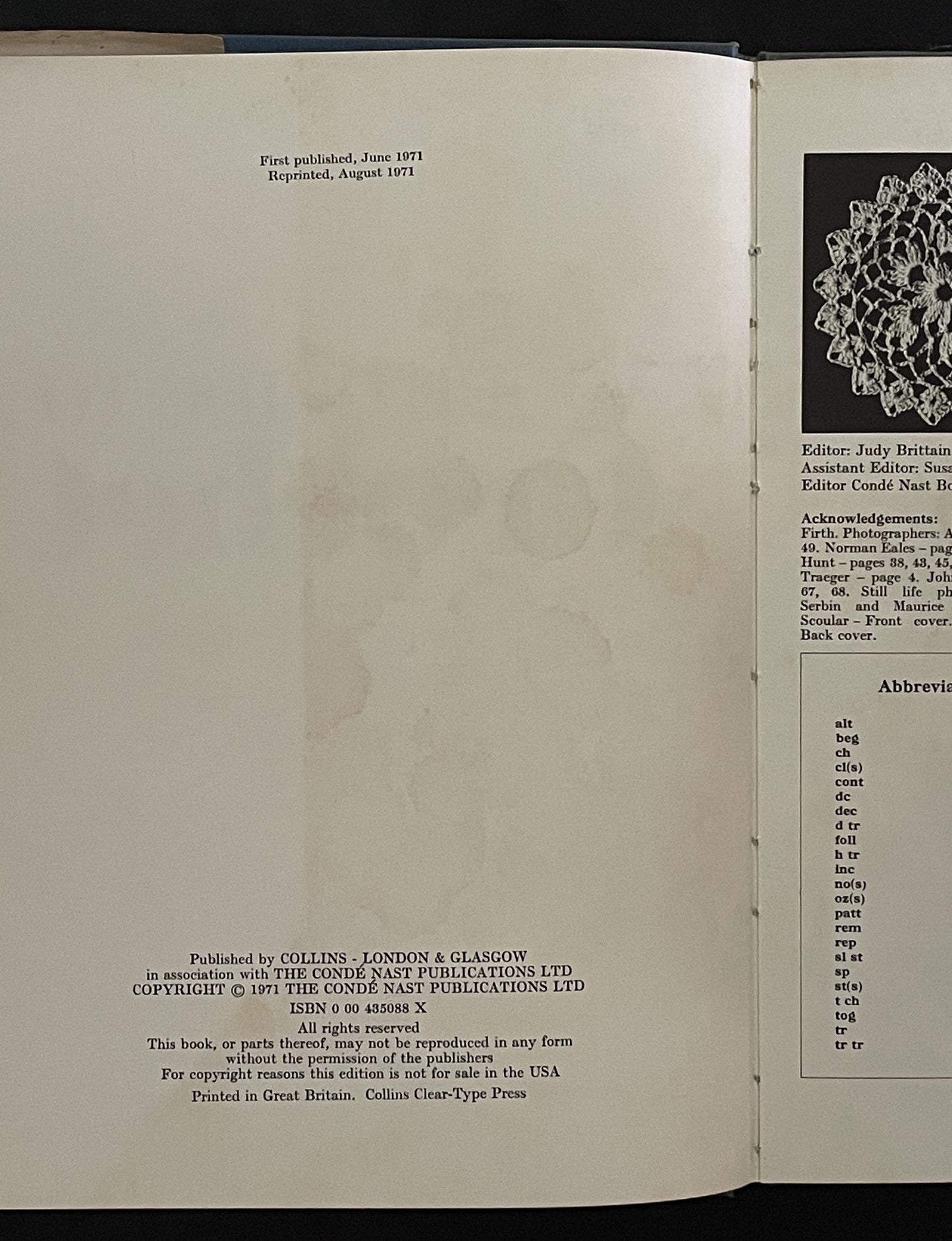 VOGUE GUIDE TO Crochet by Judy Brittain