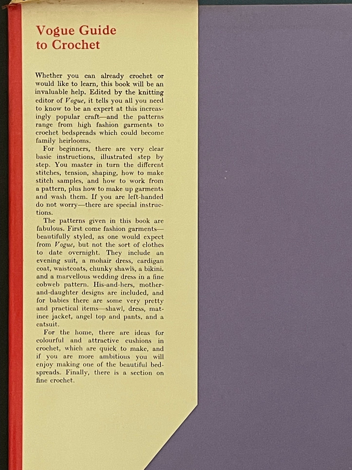 VOGUE GUIDE TO Crochet by Judy Brittain