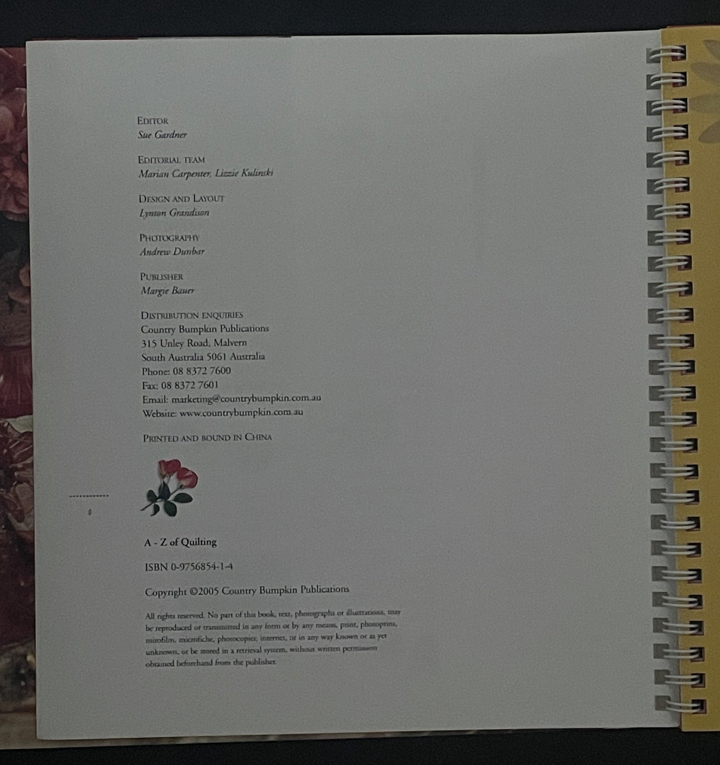 A-Z of Quilting by Sue Gardner