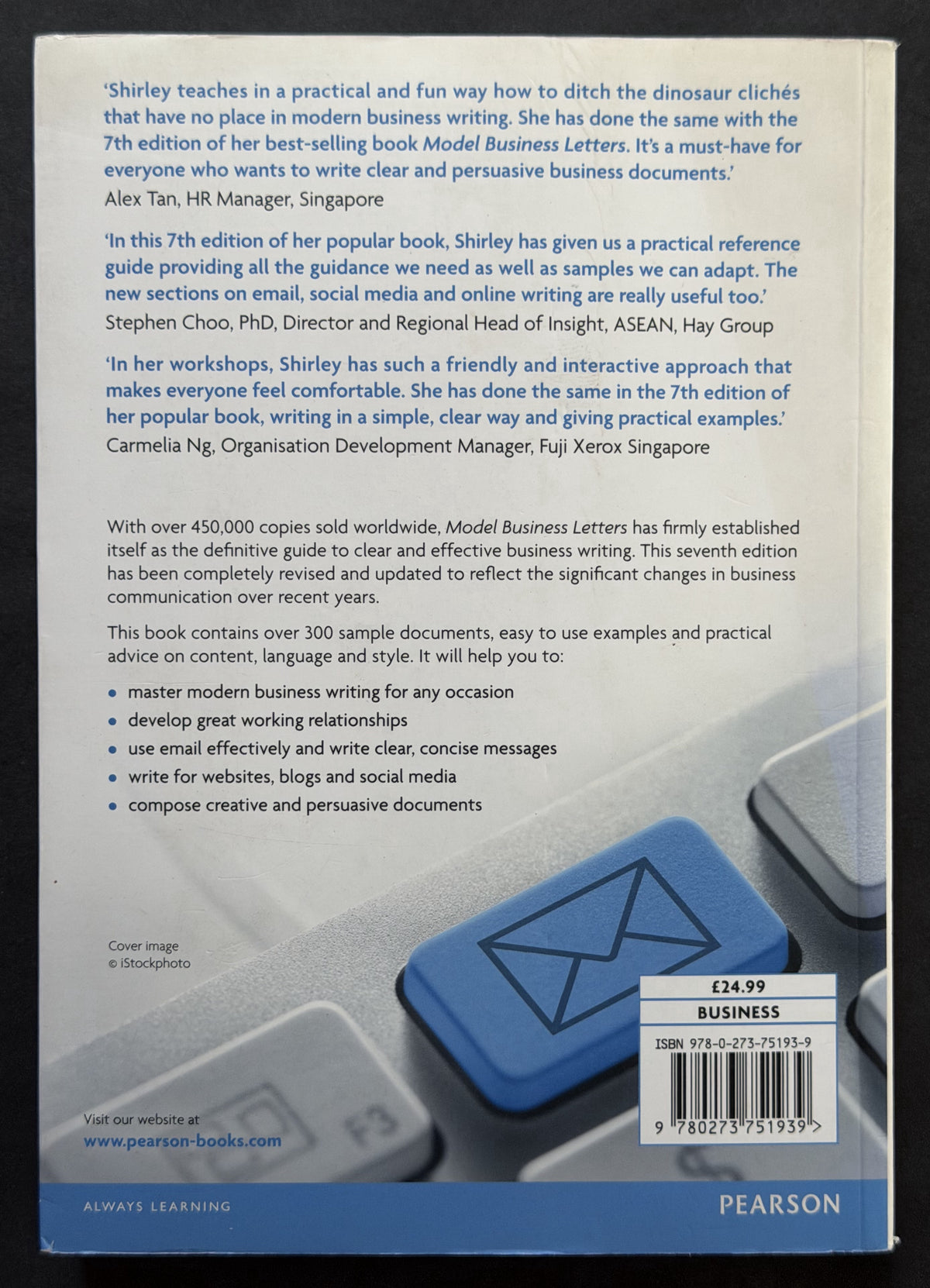 Model Business Letters, Emails and Other Business Documents by Shirley Taylor