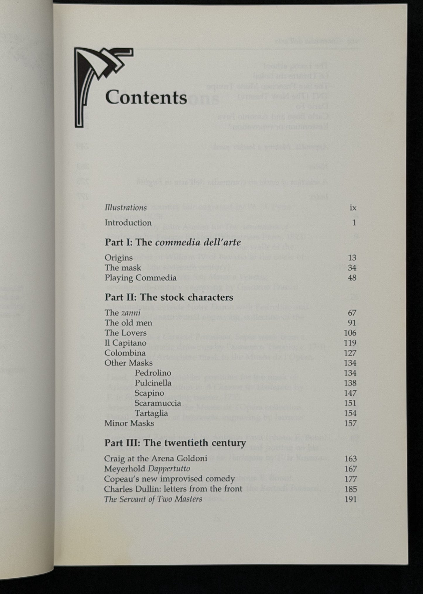 Commedia Dell'arte by John Rudlin