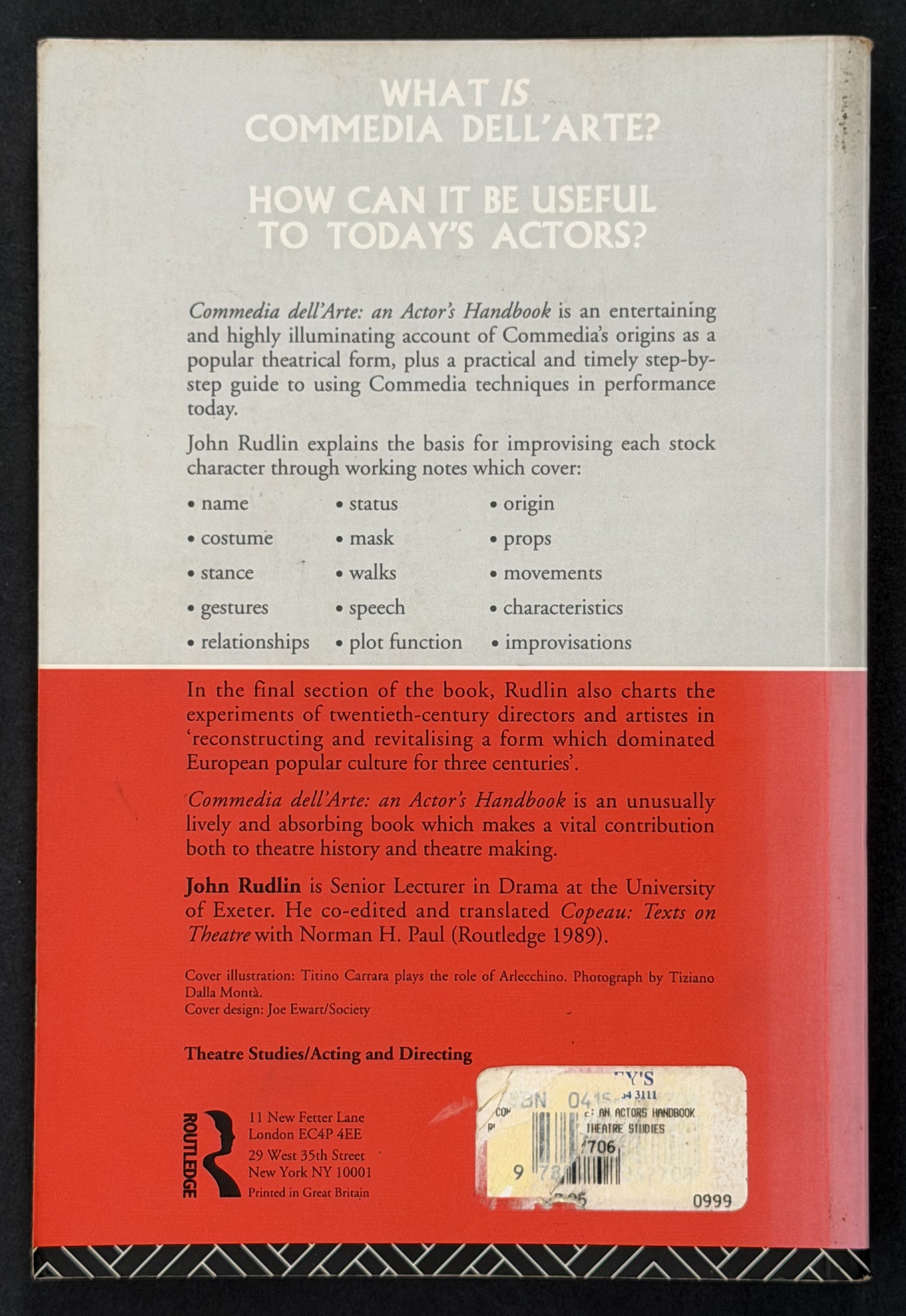 Commedia Dell'arte by John Rudlin