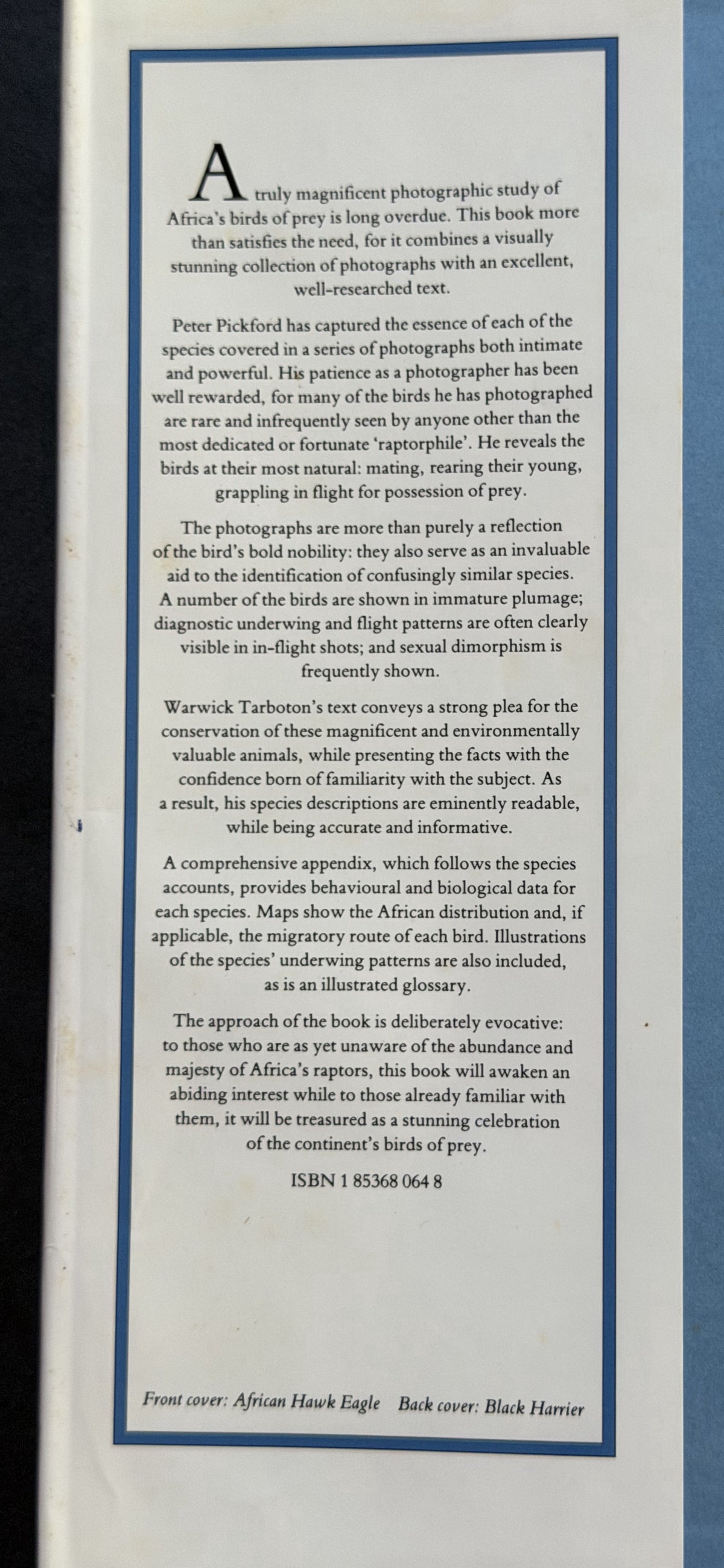 African Birds of Prey by Warwick Rowe Tarboton