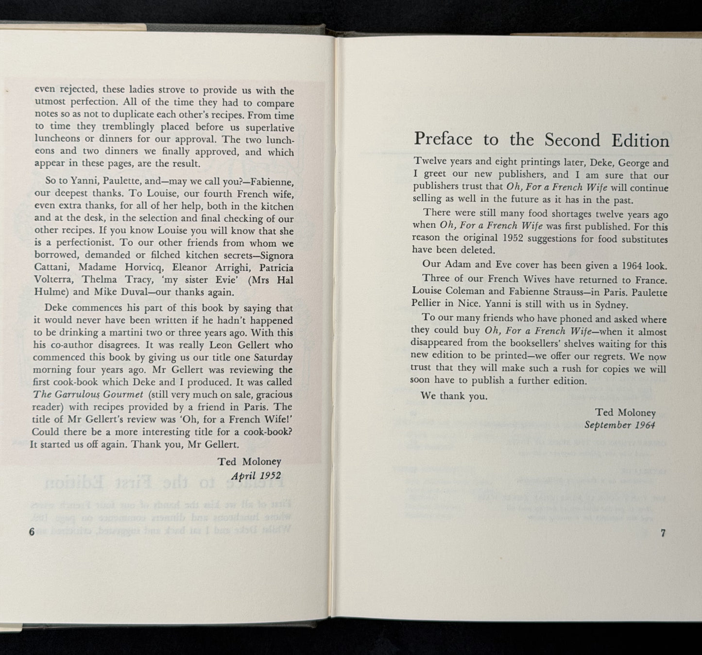 Oh, for a French Wife! by Ted Moloney & Deke Coleman