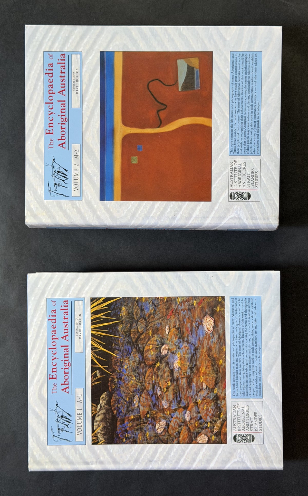 The Encyclopaedia of Aboriginal Australia by David Horton Vol 1 and 2