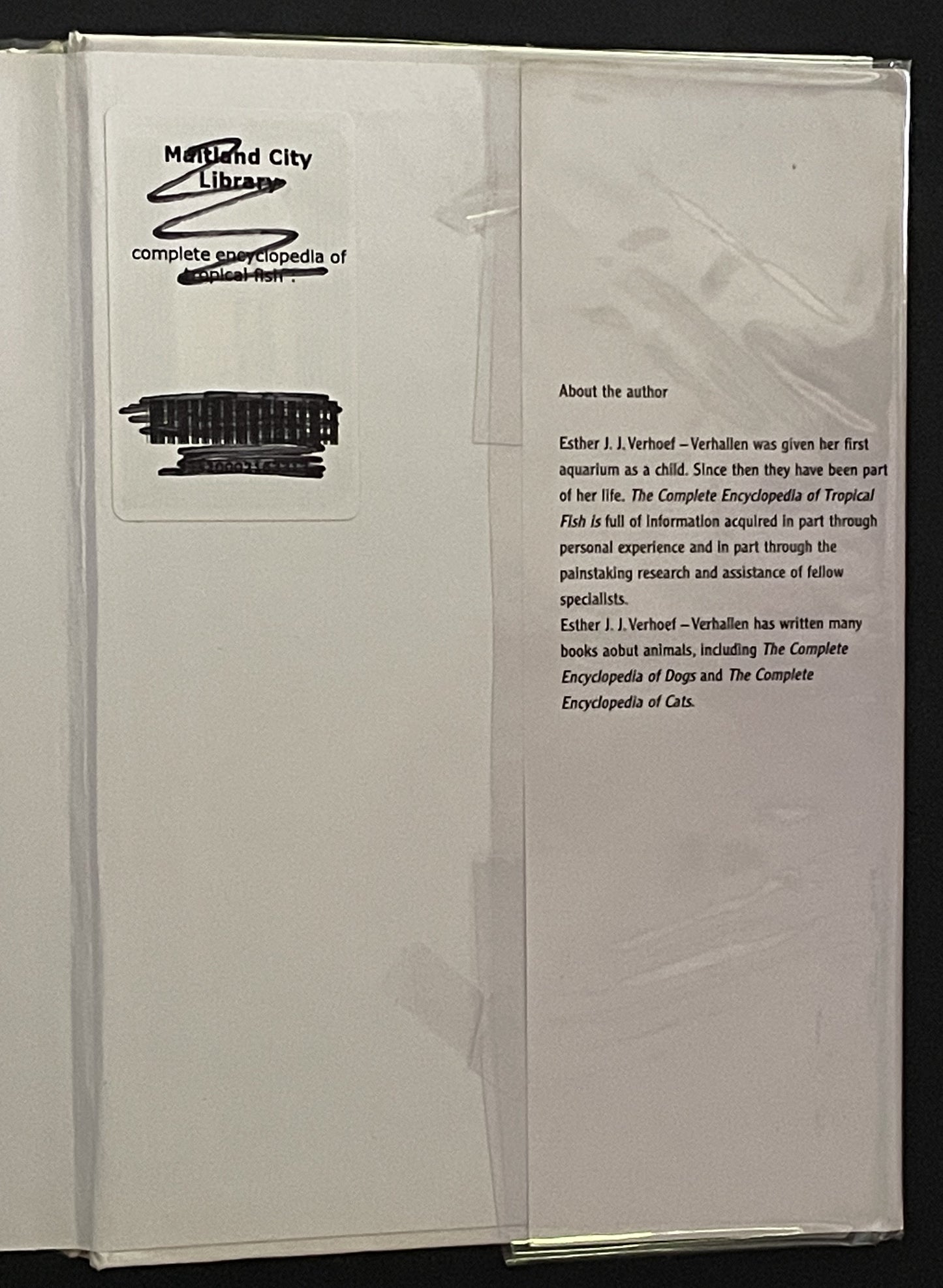The Complete Encyclopedia of Tropical Fish by Esther J. J. Verhoef-Verhallen