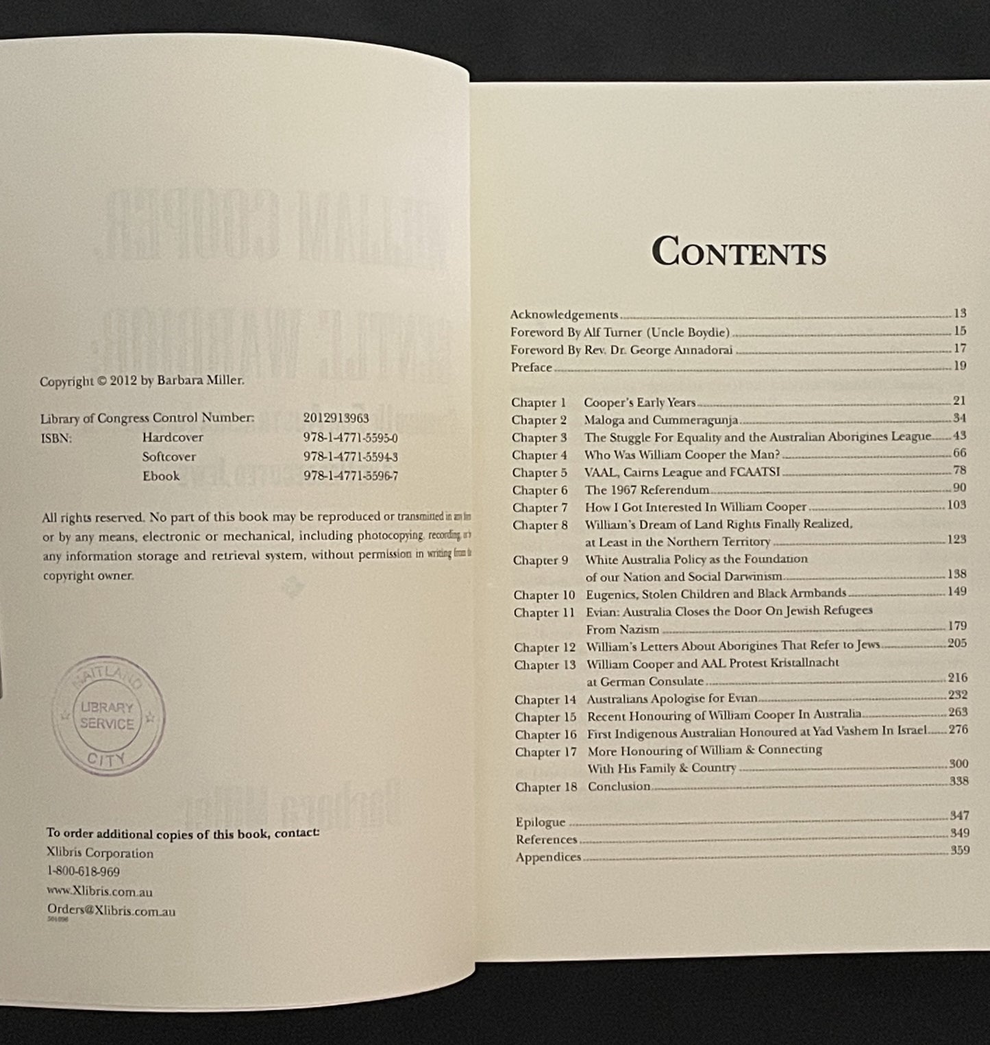 William Cooper, Gentle Warrior by Barbara Miller