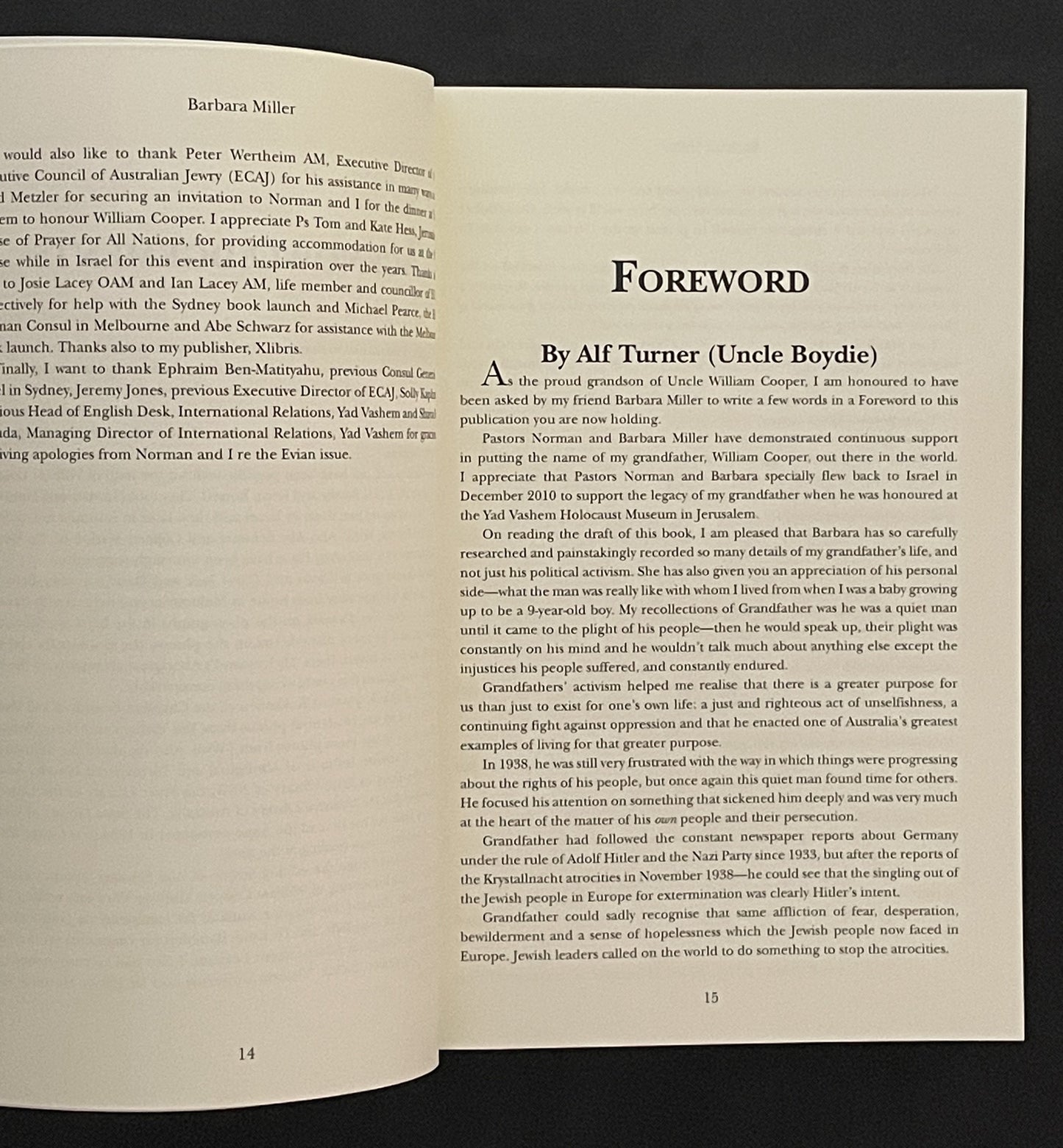 William Cooper, Gentle Warrior by Barbara Miller