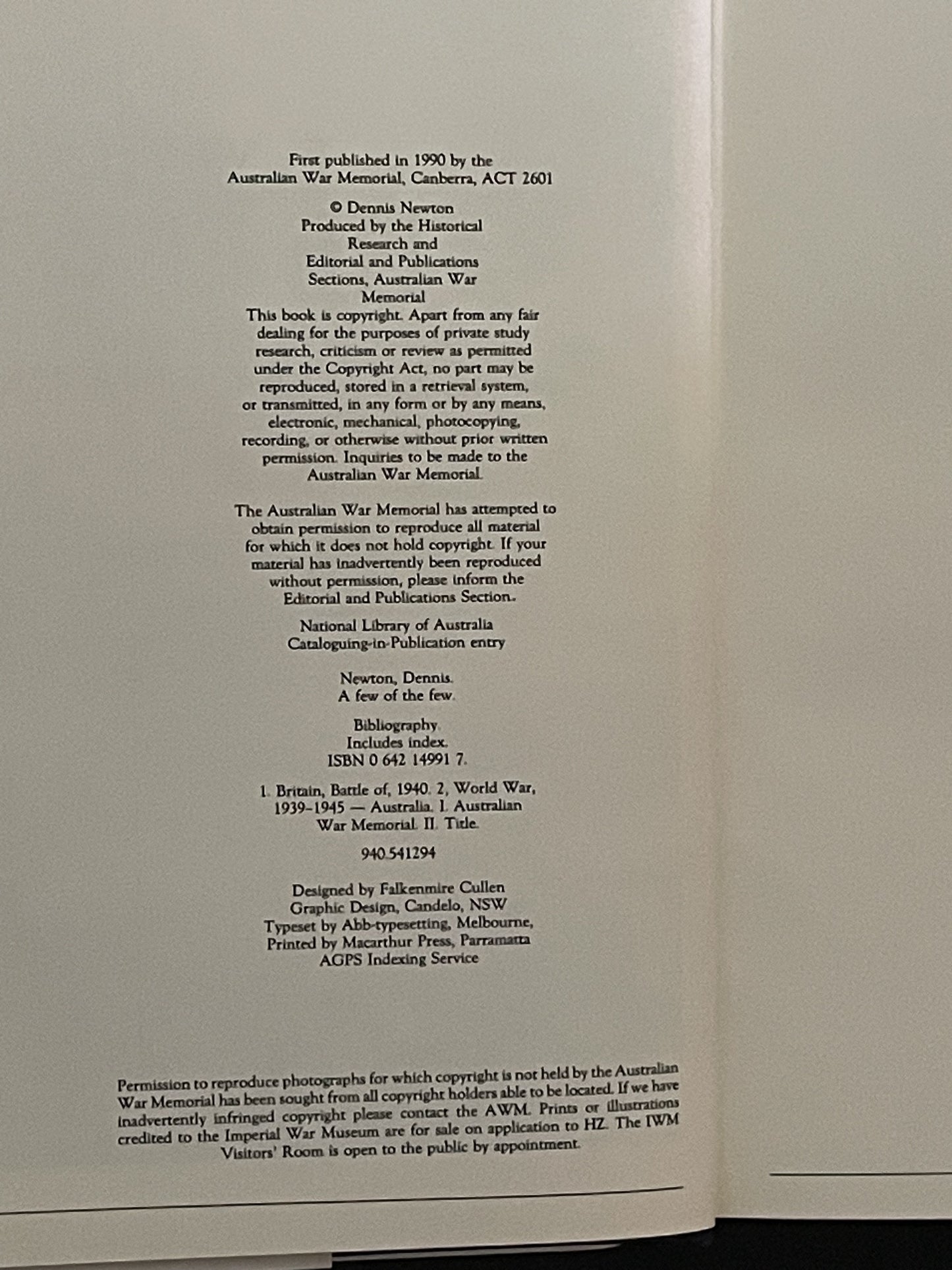 A Few of the Few by Dennis Newton