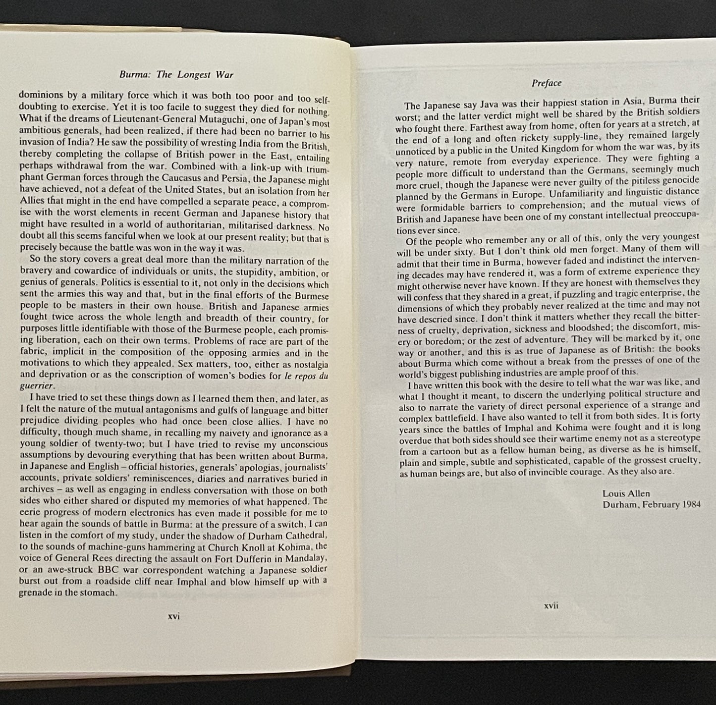 BURMA THE LONGEST WAR 1941-45 by LOUIS ALLEN