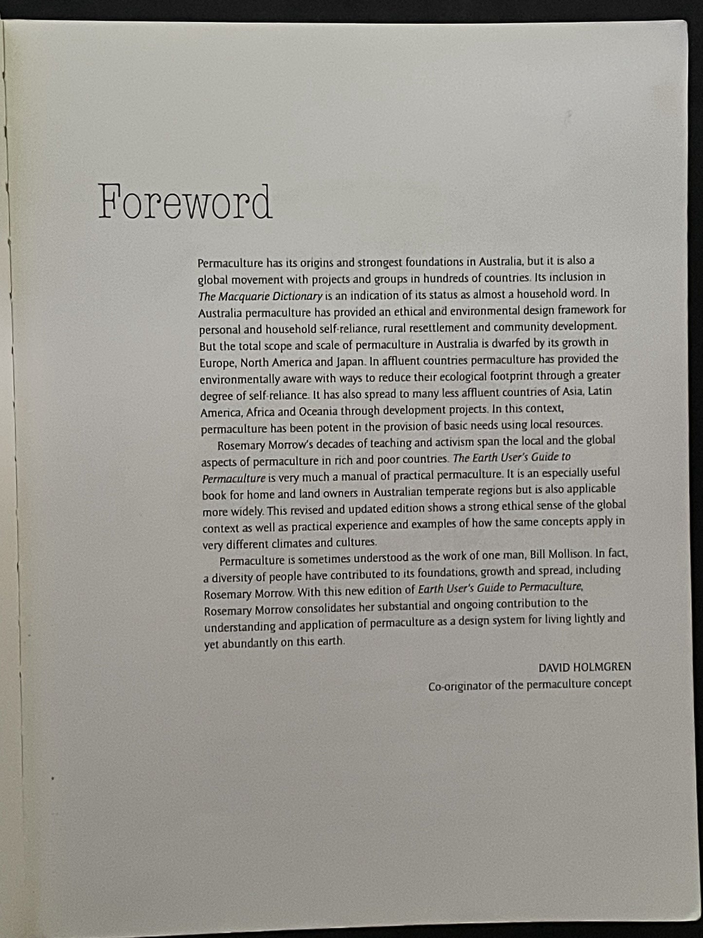 Earth User's Guide to Permaculture by Rosemary Morrow