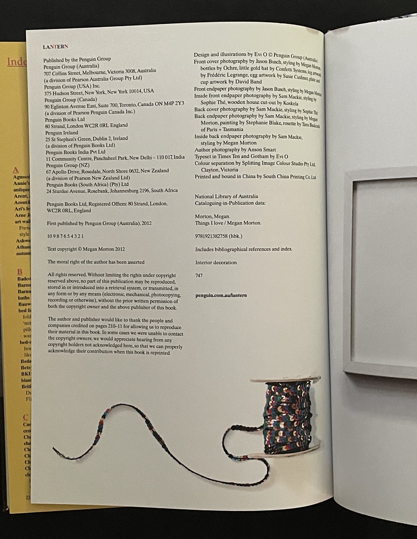 THINGS I LOVE by MEGAN MORTON