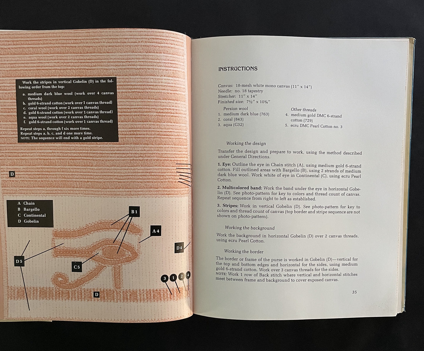 Egyptian Designs in Modern Stitchery by Pauline Fischer, Mary Lou Smith