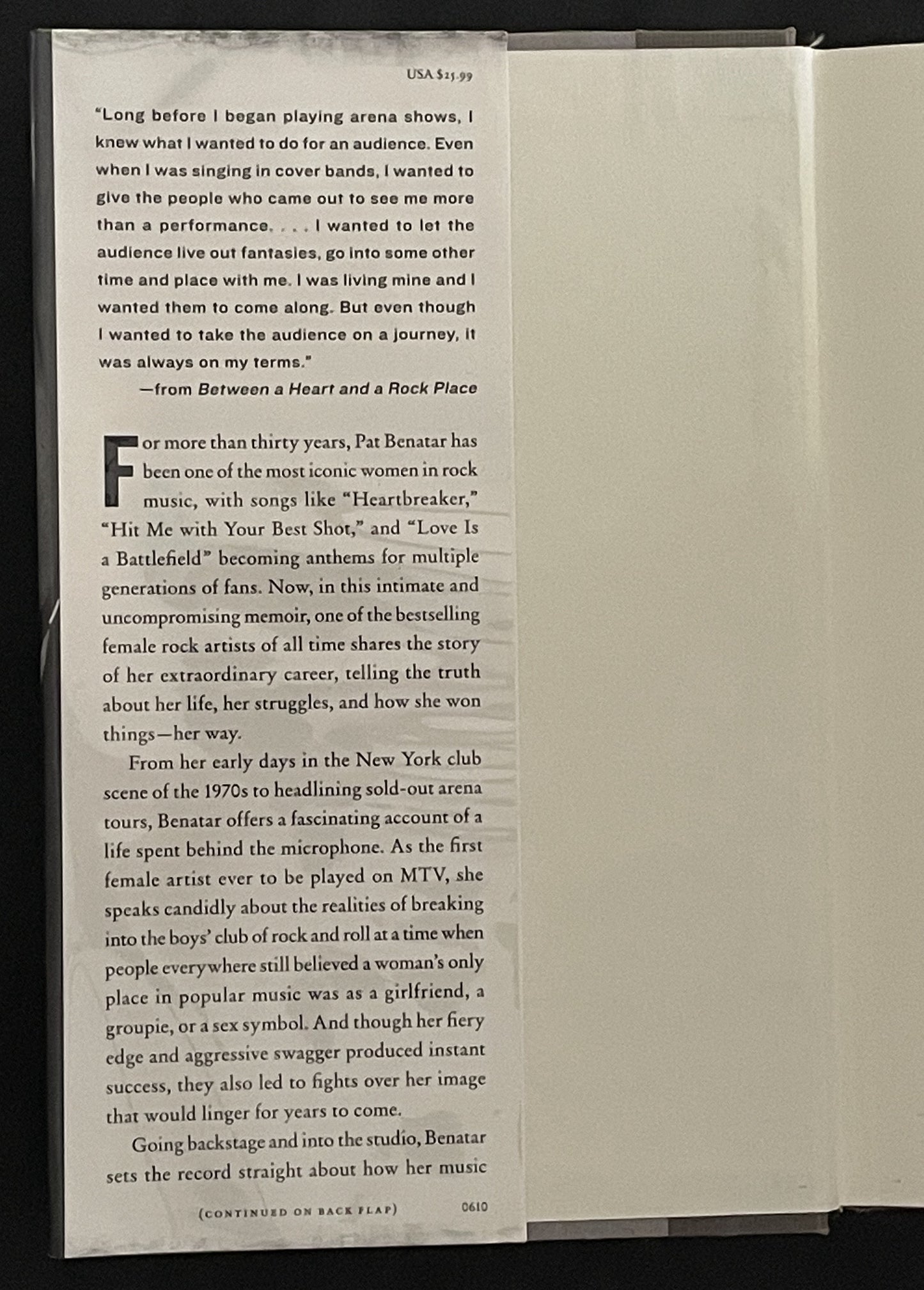 Between a Heart and a Rock Place by Pat Benatar