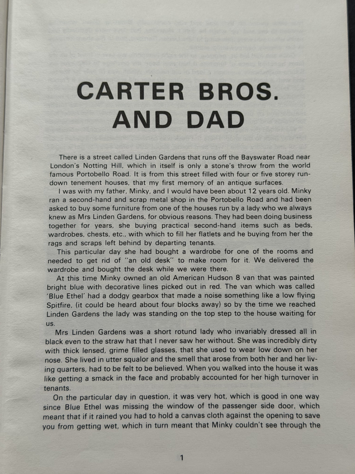 Carter Bros. and Dad by Alan Carter
